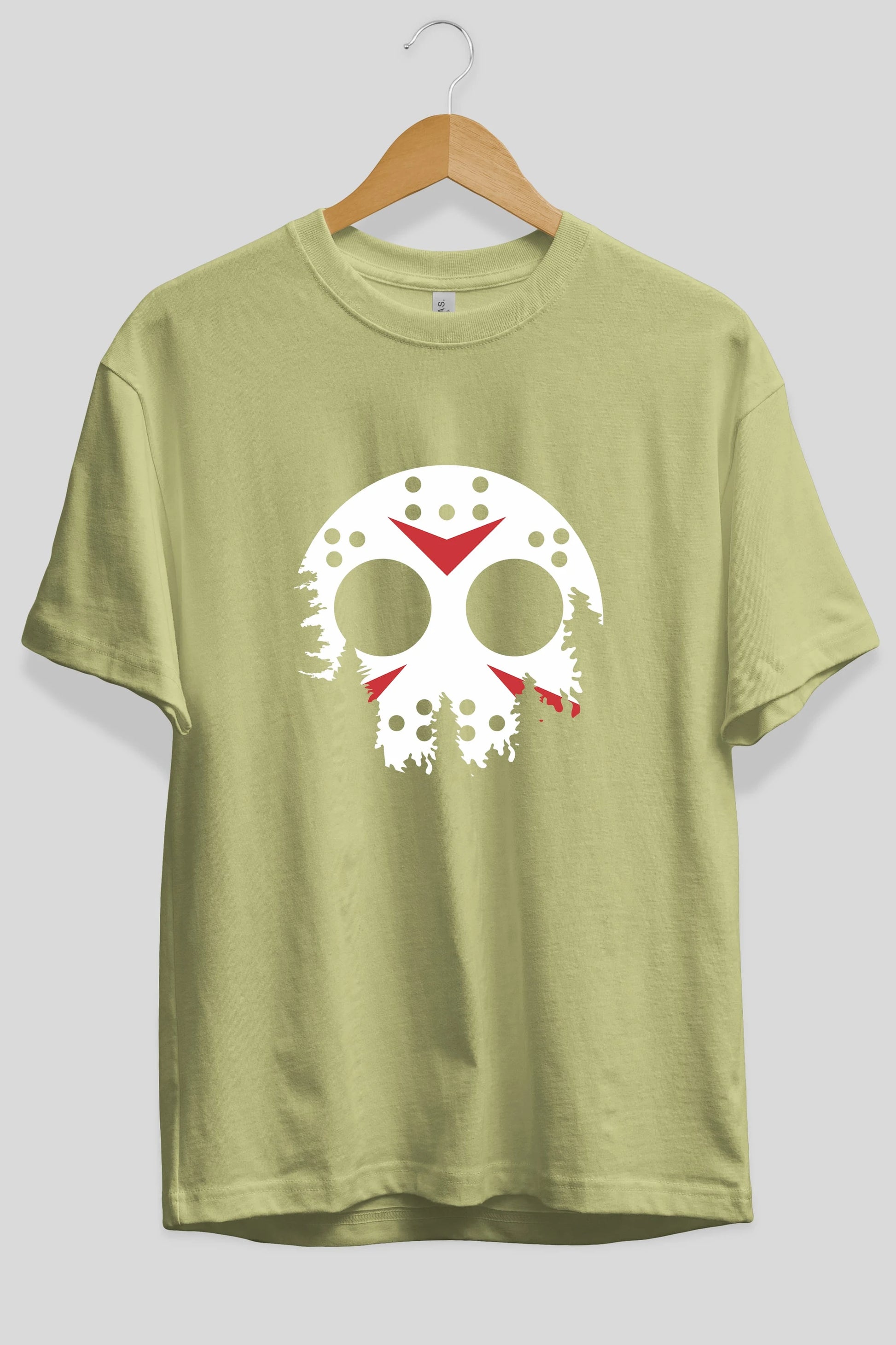 Jason Moon Ön Baskılı Oversize t-shirt %100 pamuk Erkek Kadın Unisex