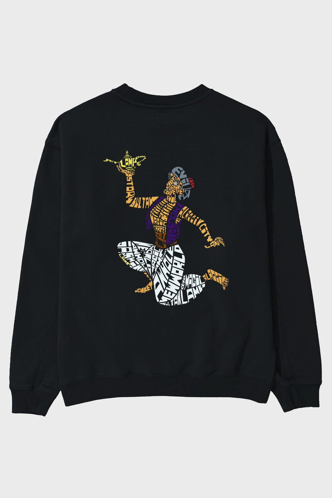 Aladdin Arka Baskılı Oversize Sweatshirt Erkek Kadın Unisex
