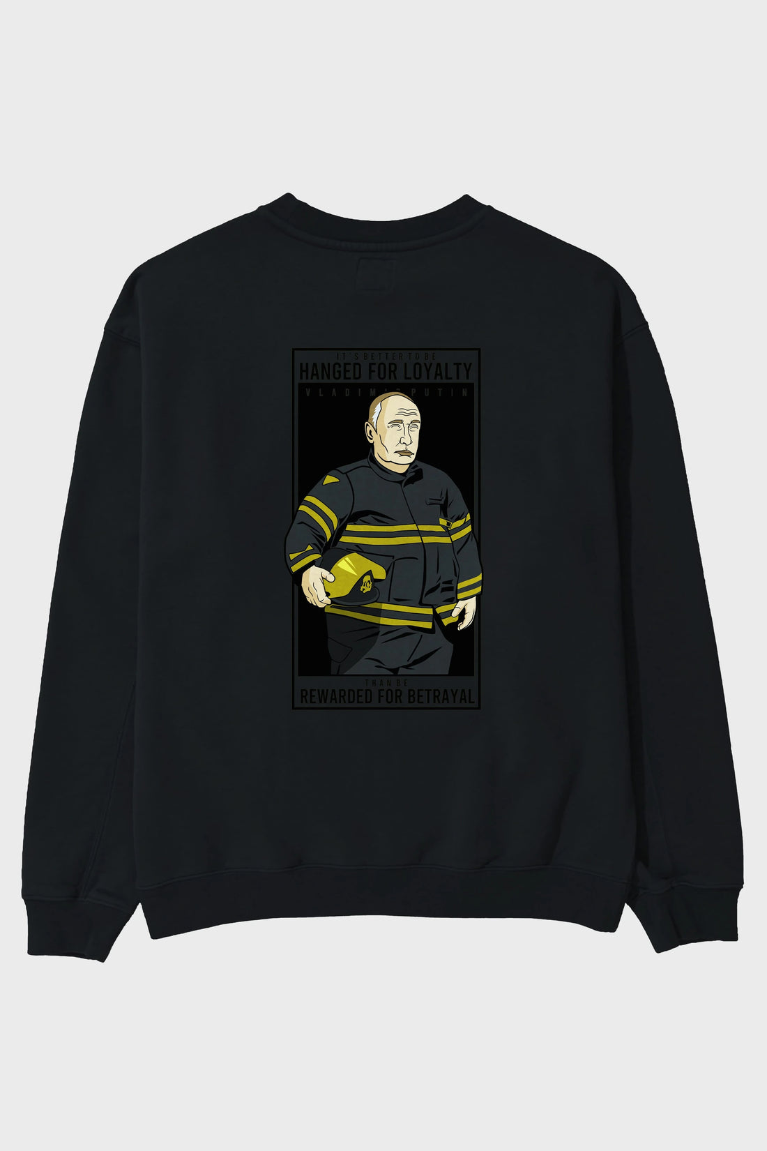 Putin Fireman Arka Baskılı Oversize Sweatshirt Erkek Kadın Unisex
