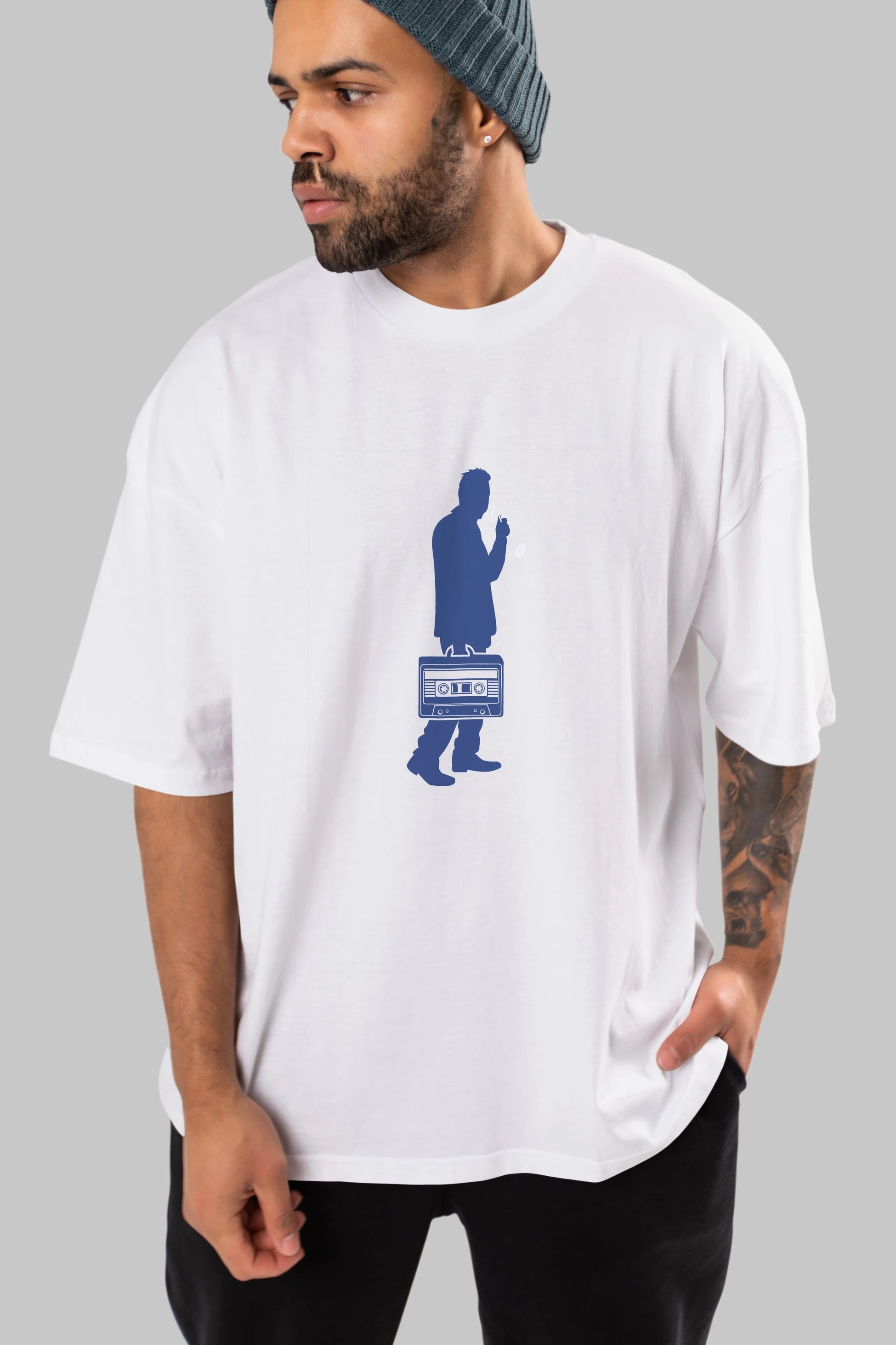 Sound Collector Ön Baskılı Oversize t-shirt %100 pamuk Erkek Kadın Unisex