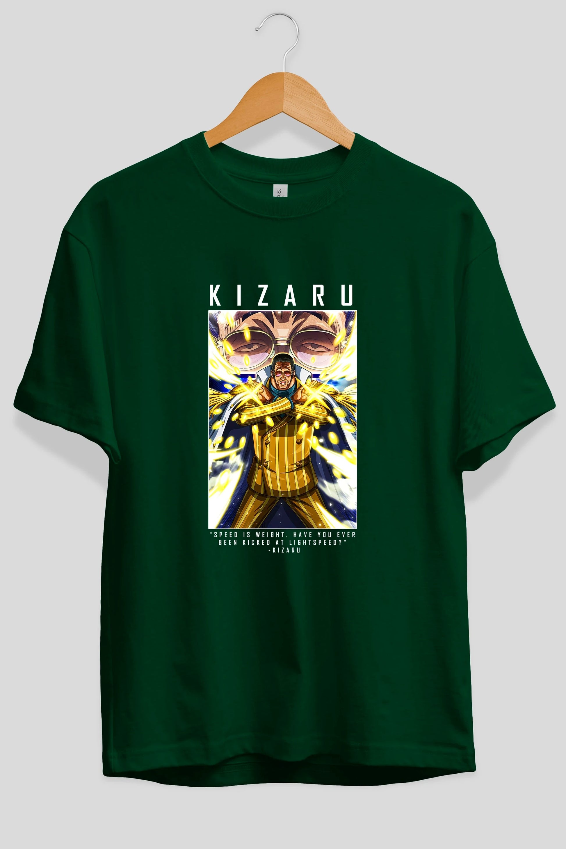 Kizaru Anime Ön Baskılı Oversize t-shirt Erkek Kadın Unisex