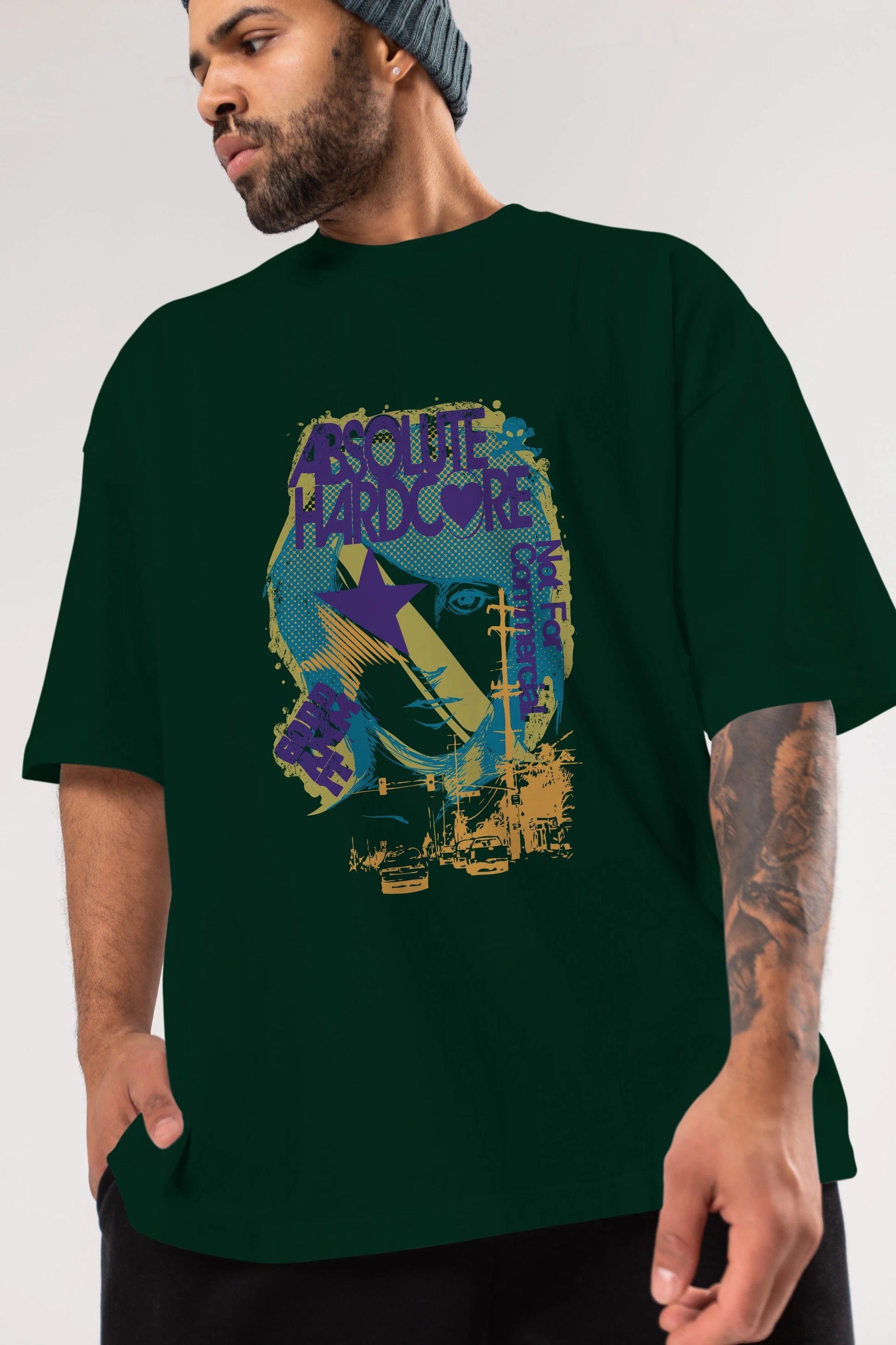 Absolute Hardcore Ön Baskılı Oversize t-shirt Erkek Kadın Unisex