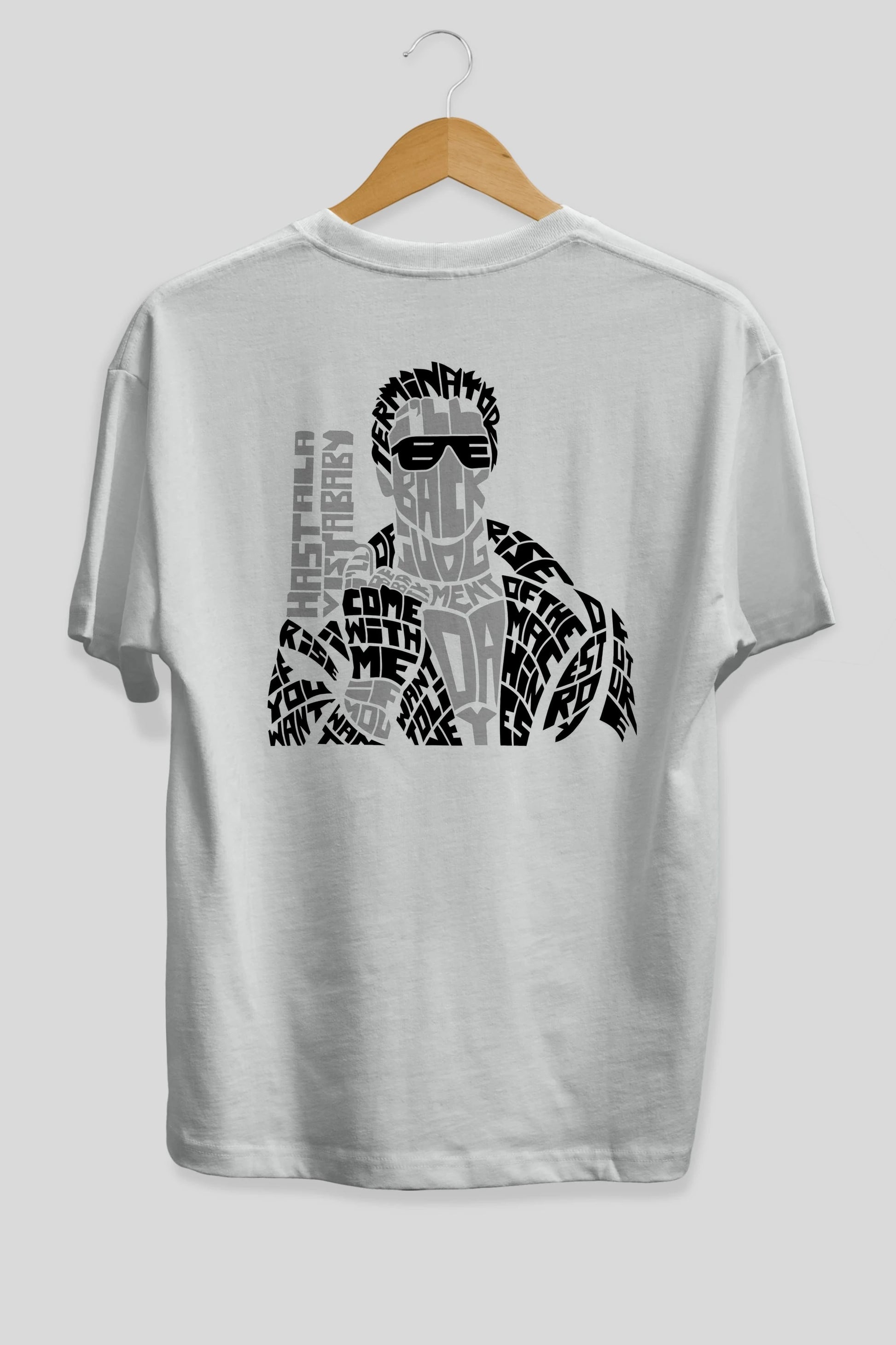 I_ll Be Back Arka Baskılı Oversize t-shirt %100 pamuk Erkek Kadın Unisex