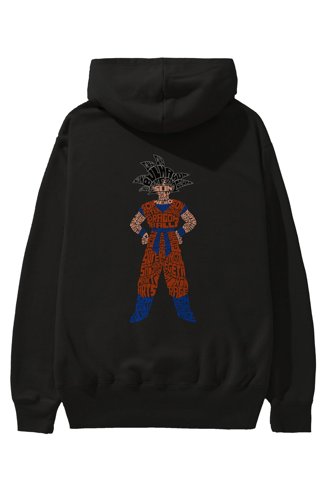 Goku Arka Baskılı Hoodie Oversize Kapüşonlu Sweatshirt Erkek Kadın Unisex