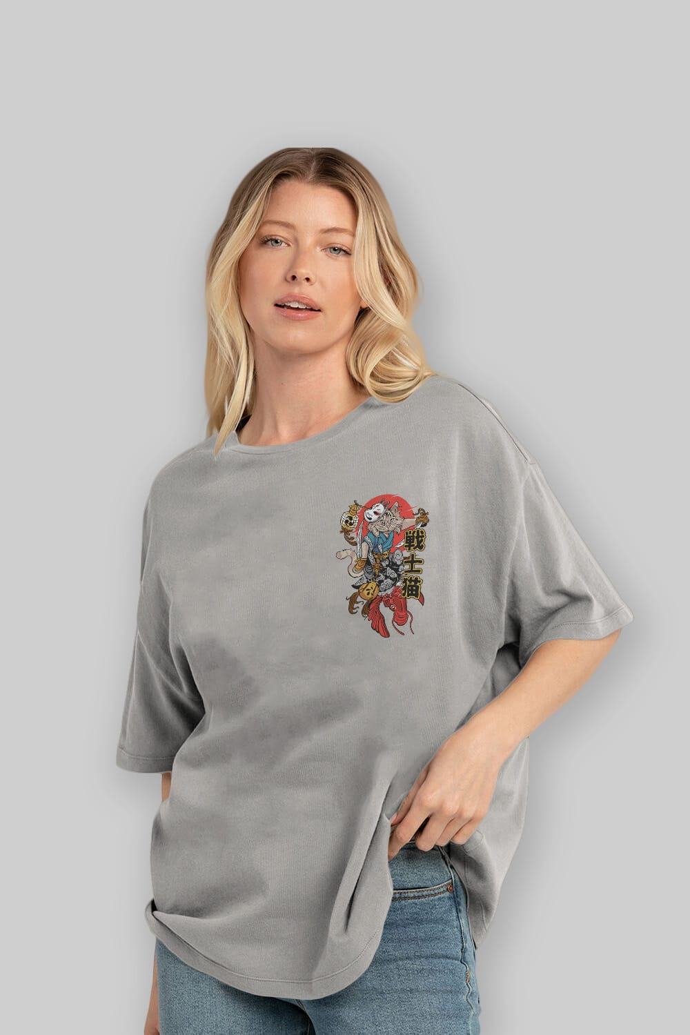 TRIBAL (2) Ön Sol Baskılı Oversize t-shirt Erkek Kadın Unisex %100 Pamuk Bisiklet Yaka tişort