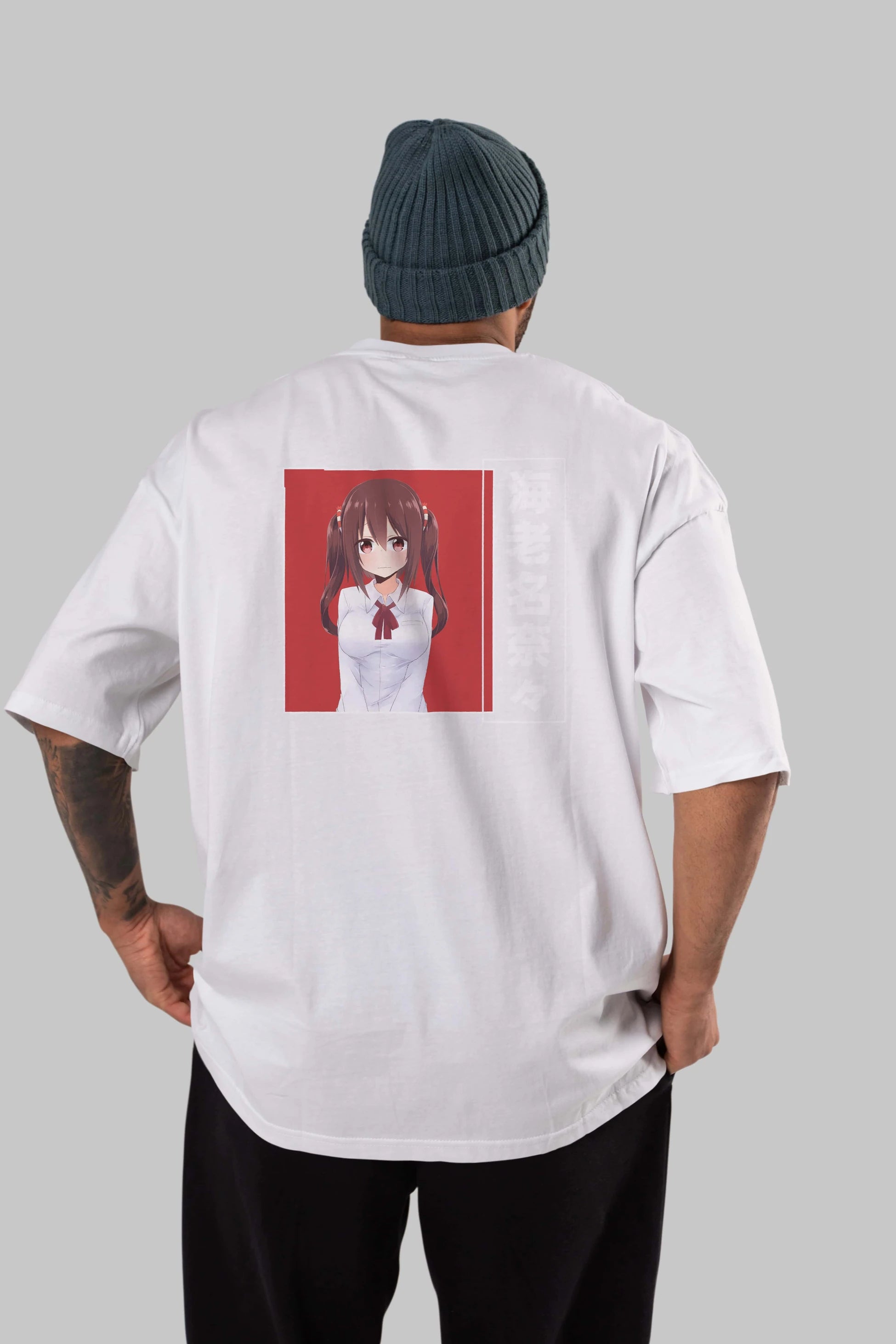 Nana Ebina 1 Anime Arka Baskılı Oversize t-shirt Erkek Kadın Unisex