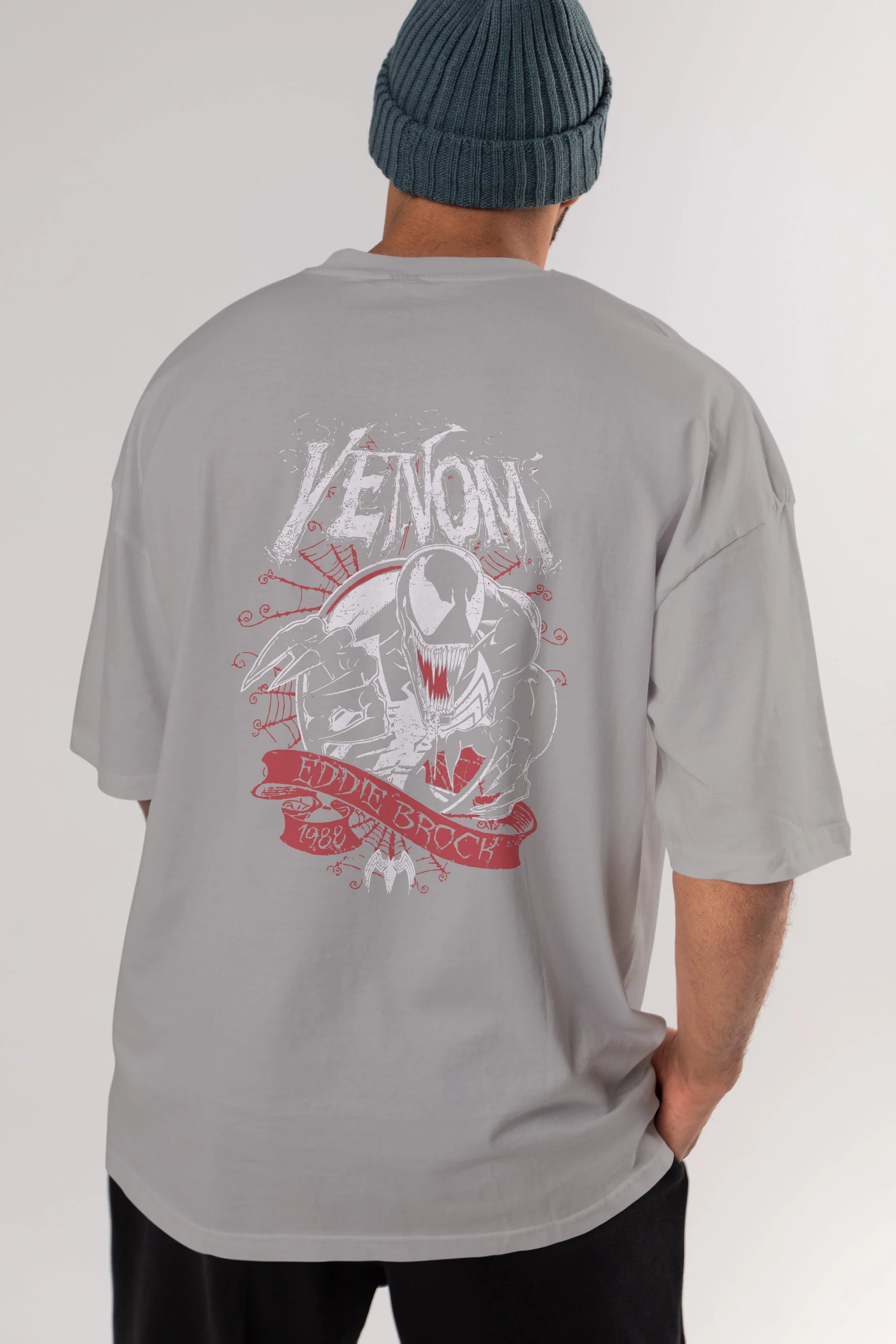 Venom (11) Arka Baskılı Oversize t-shirt Erkek Kadın Unisex %100 Pamuk Bisiklet Yaka tişort