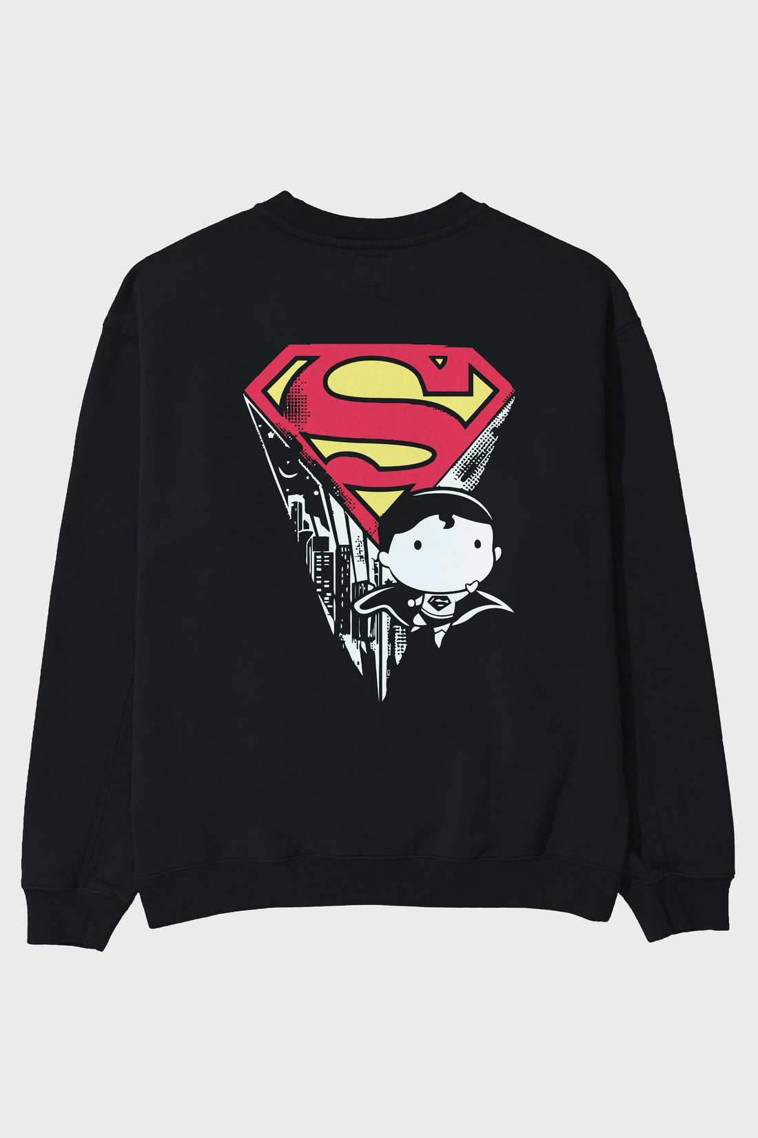 Superman Arka Baskılı Oversize Sweatshirt Erkek Kadın Unisex