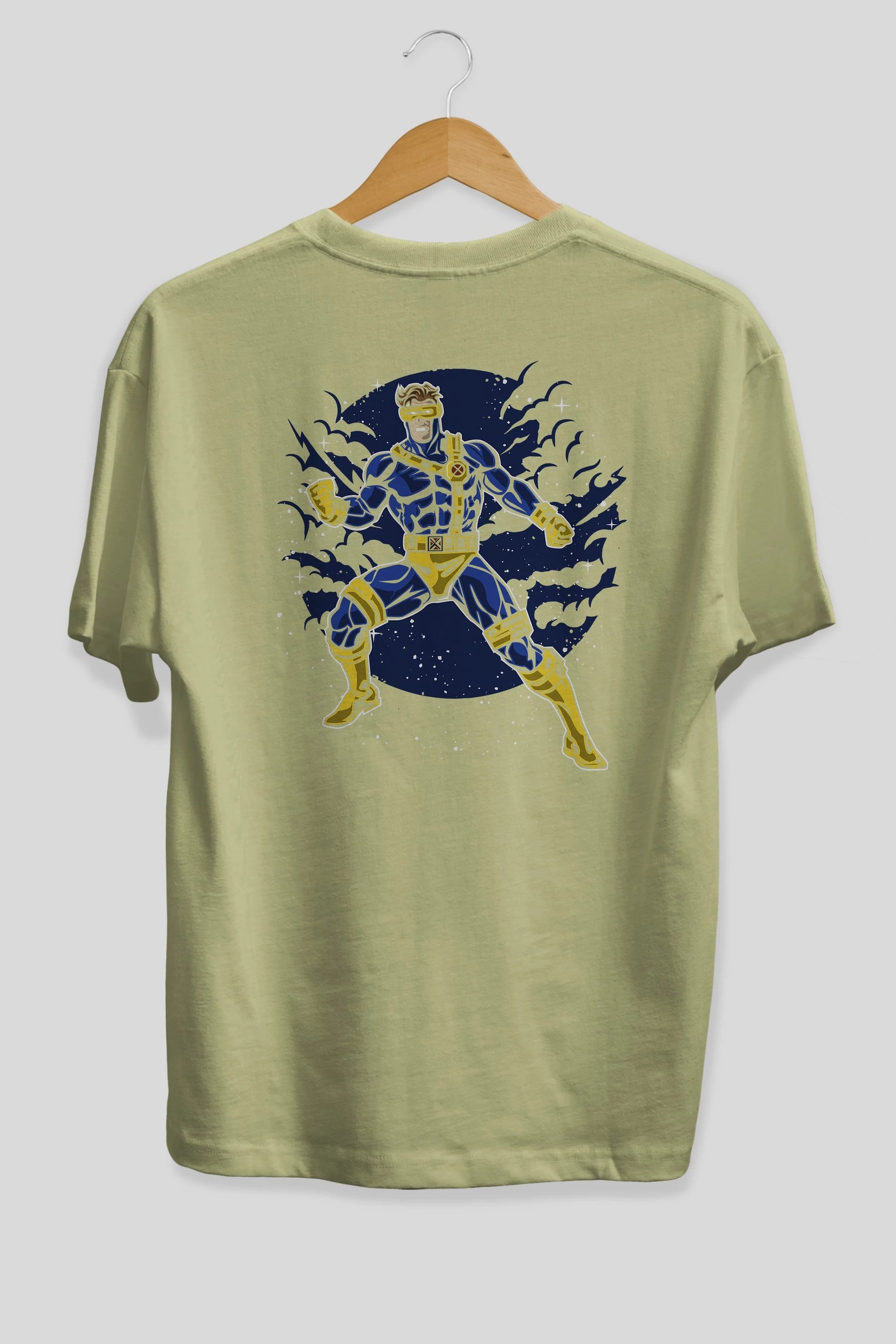 CYCLOPS Arka Baskılı Oversize t-shirt Erkek Kadın Unisex %100 Pamuk