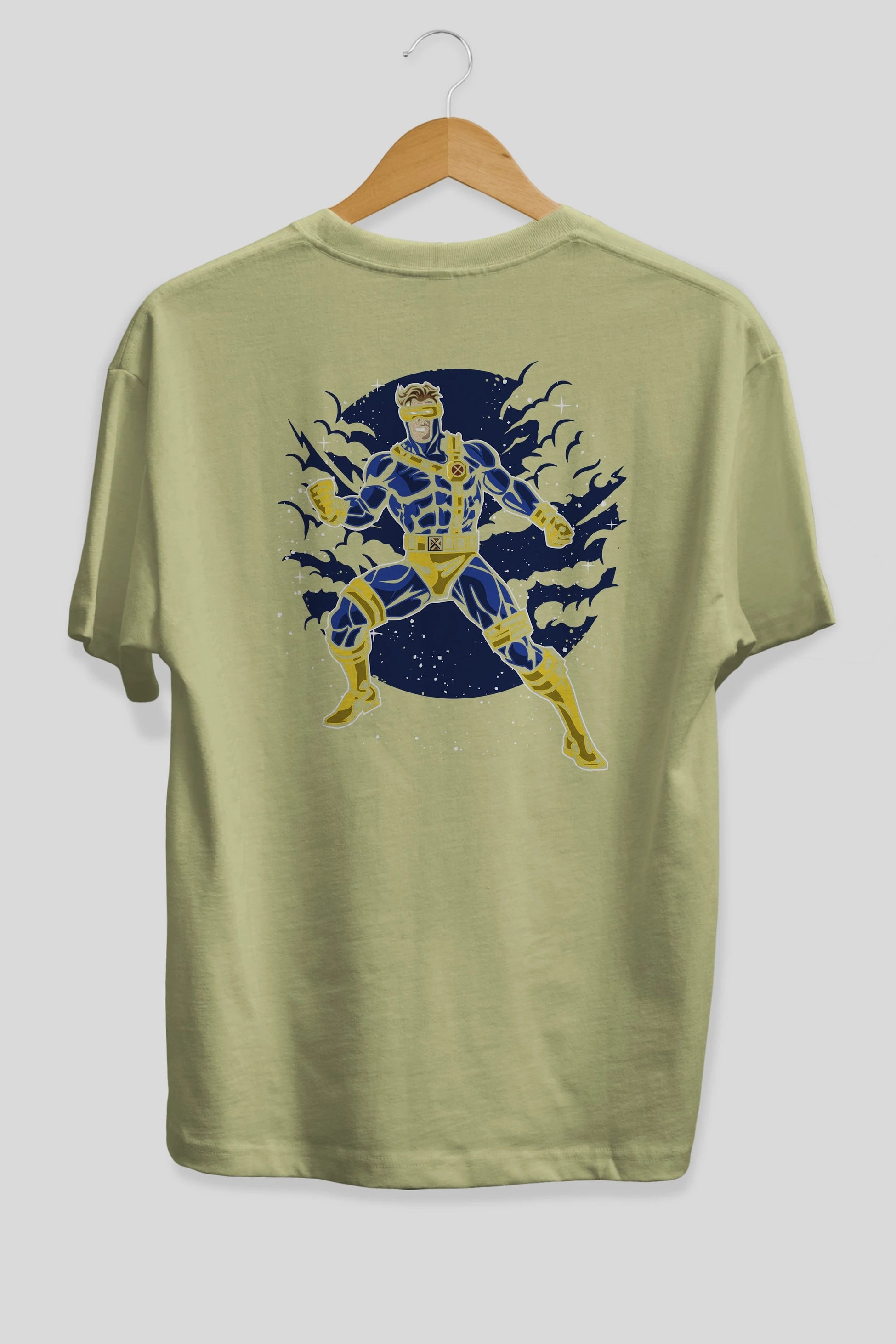CYCLOPS Arka Baskılı Oversize t-shirt Erkek Kadın Unisex %100 Pamuk