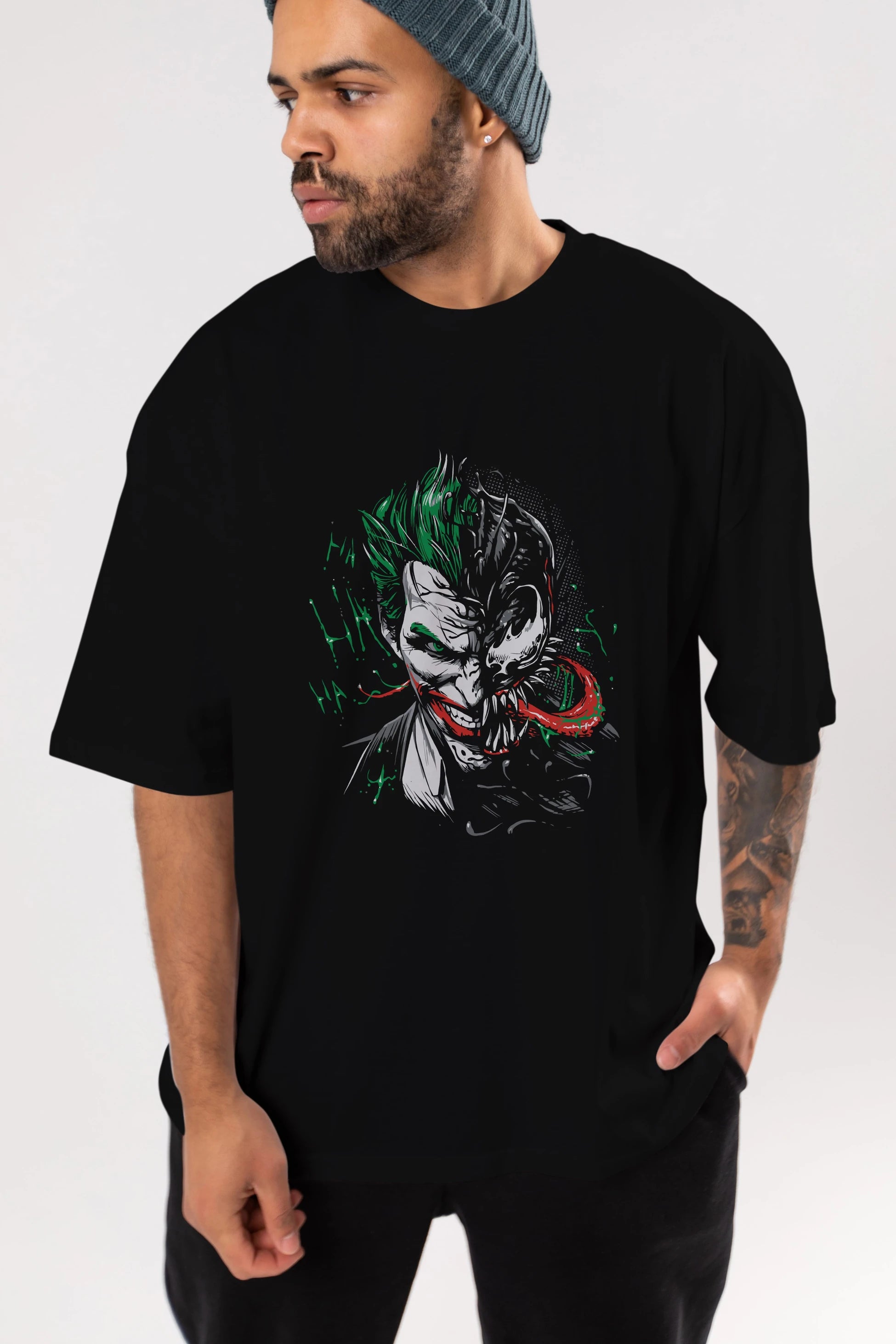 Venom (16) Ön Baskılı Oversize t-shirt Erkek Kadın Unisex %100 Pamuk Bisiklet Yaka tişort