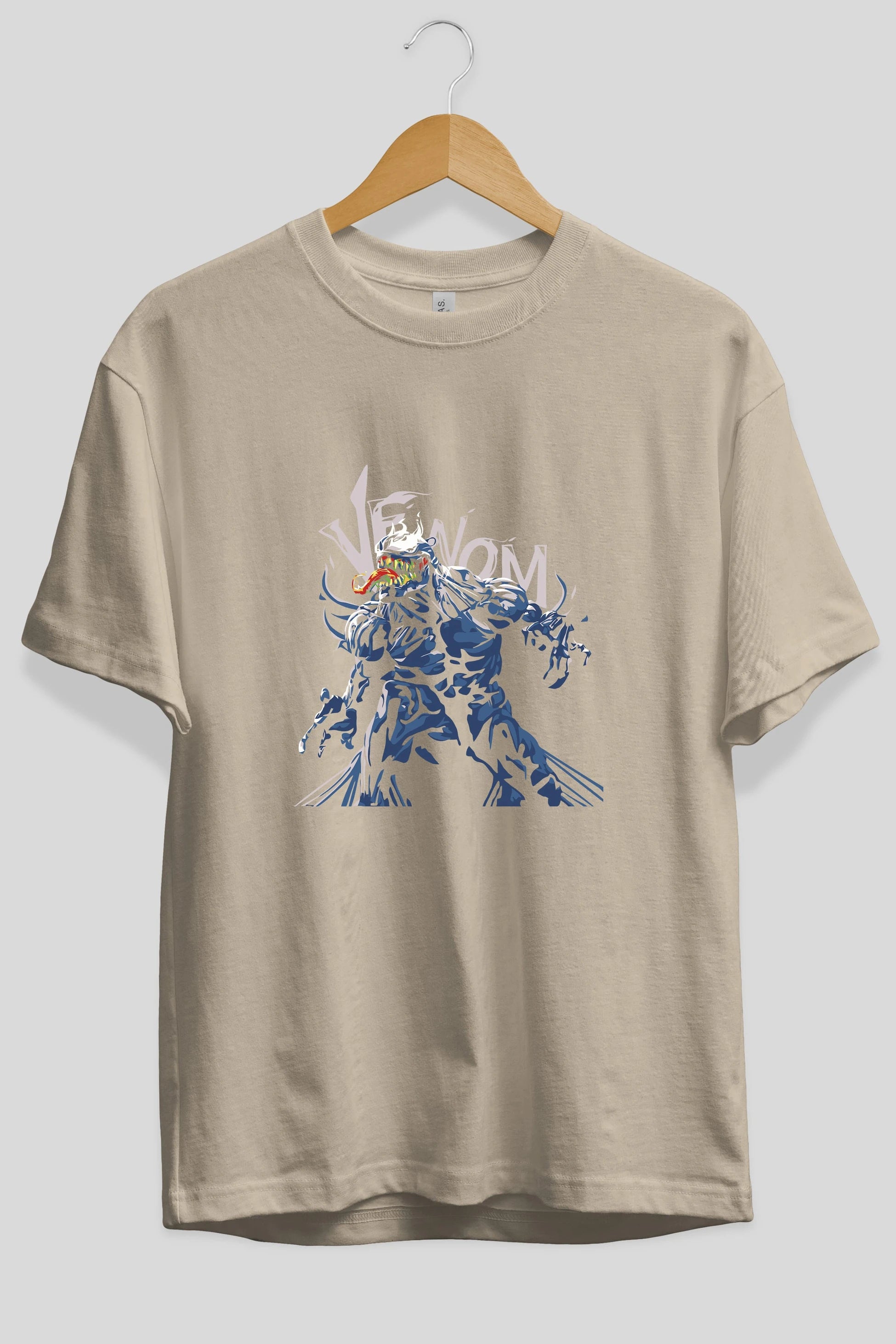 Venom (8) Ön Baskılı Oversize t-shirt Erkek Kadın Unisex %100 Pamuk Bisiklet Yaka tişort
