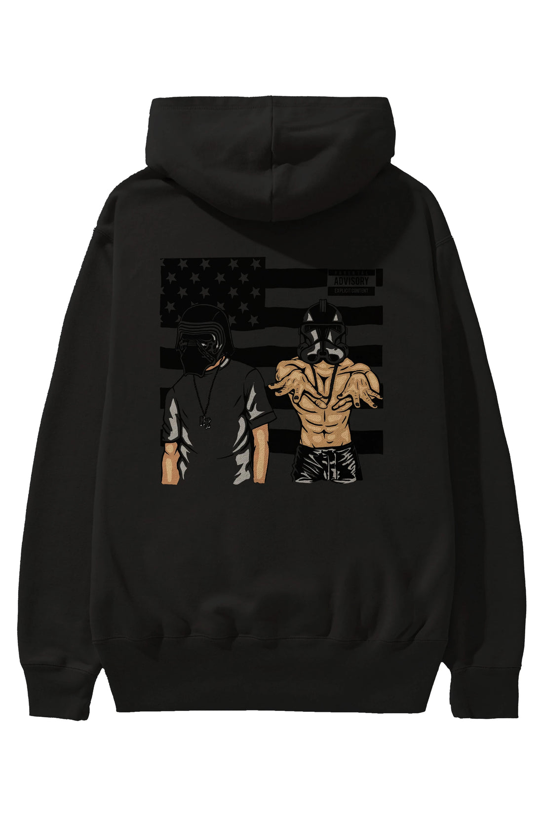Darkonia Arka Baskılı Hoodie Oversize Kapüşonlu Sweatshirt Erkek Kadın Unisex