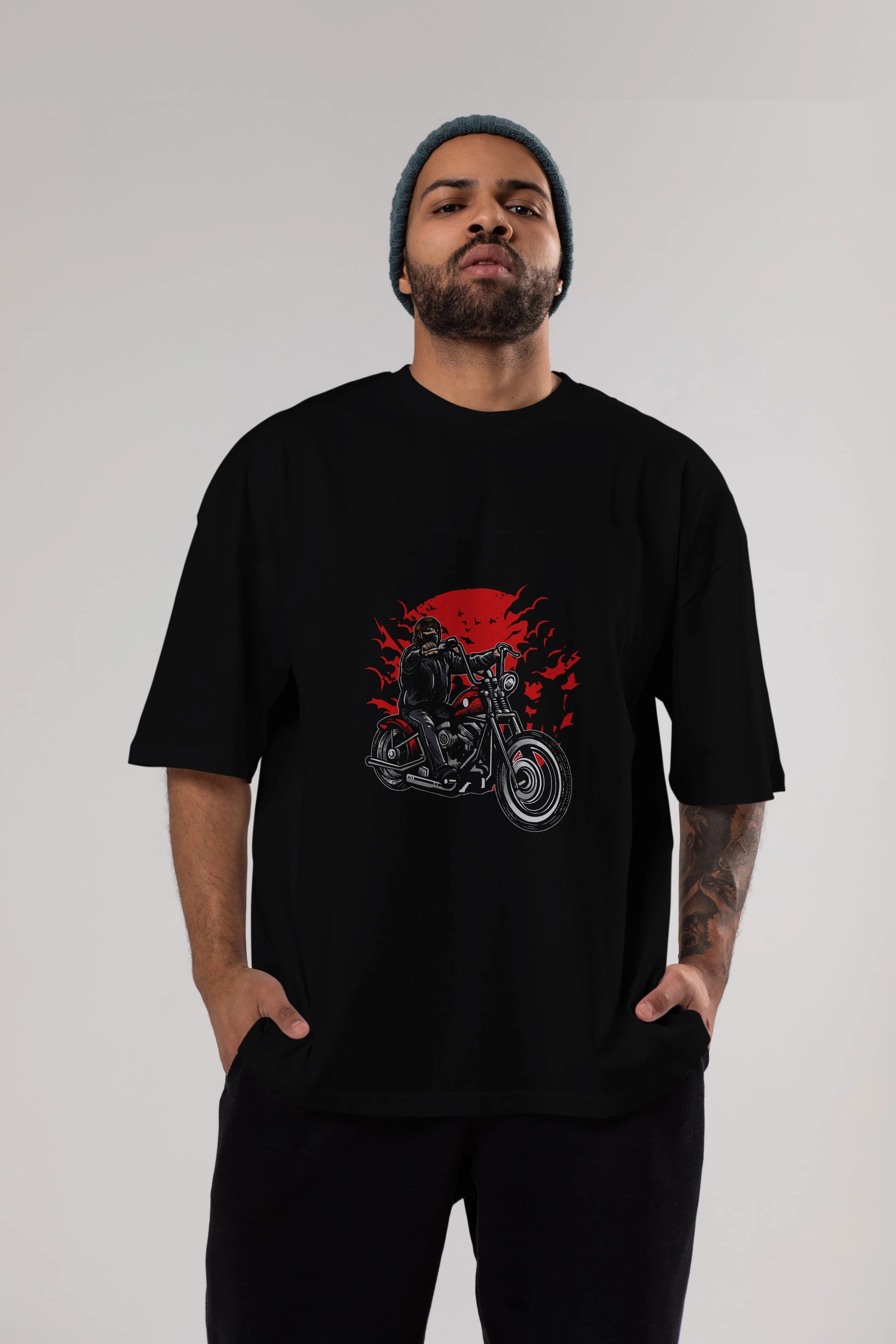 Zombie Slayer Ön Baskılı Oversize t-shirt Erkek Kadın Unisex %100 Pamuk tişort