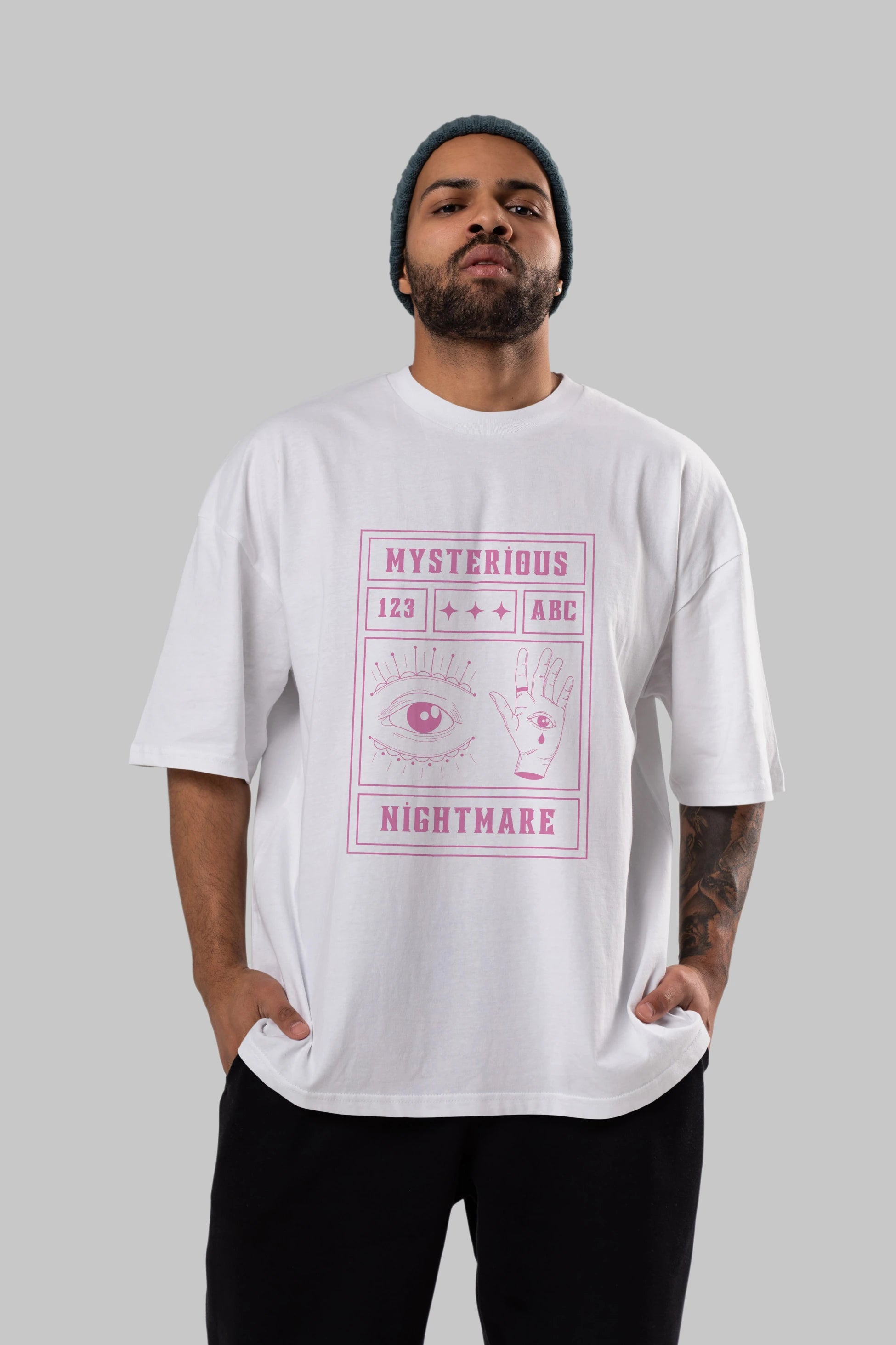 Mysterious Nightmare Ön Baskılı Oversize t-shirt Erkek Kadın Unisex