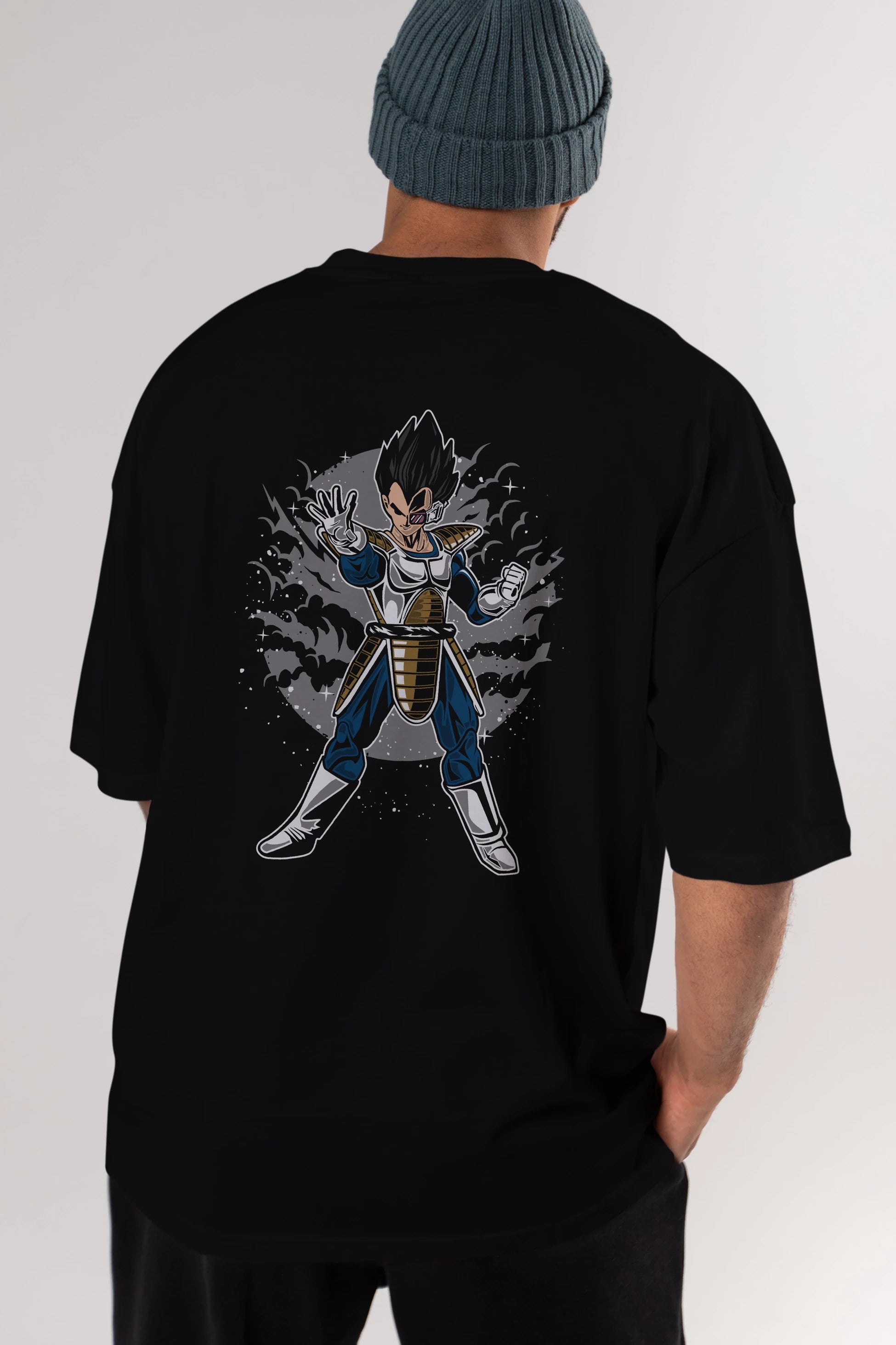 VEGETA Arka Baskılı Oversize t-shirt Erkek Kadın Unisex %100 Pamuk