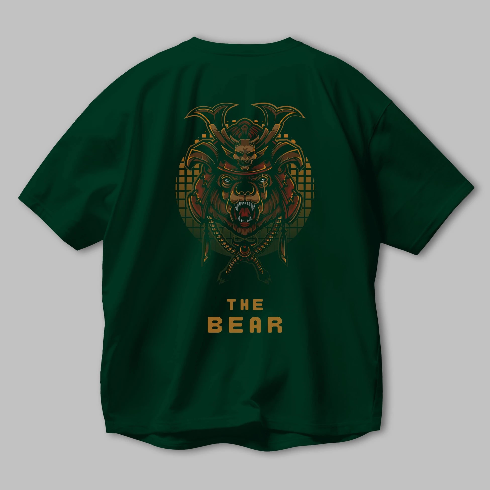 The Bear 2 Arka Baskılı Oversize t-shirt Erkek Kadın Unisex