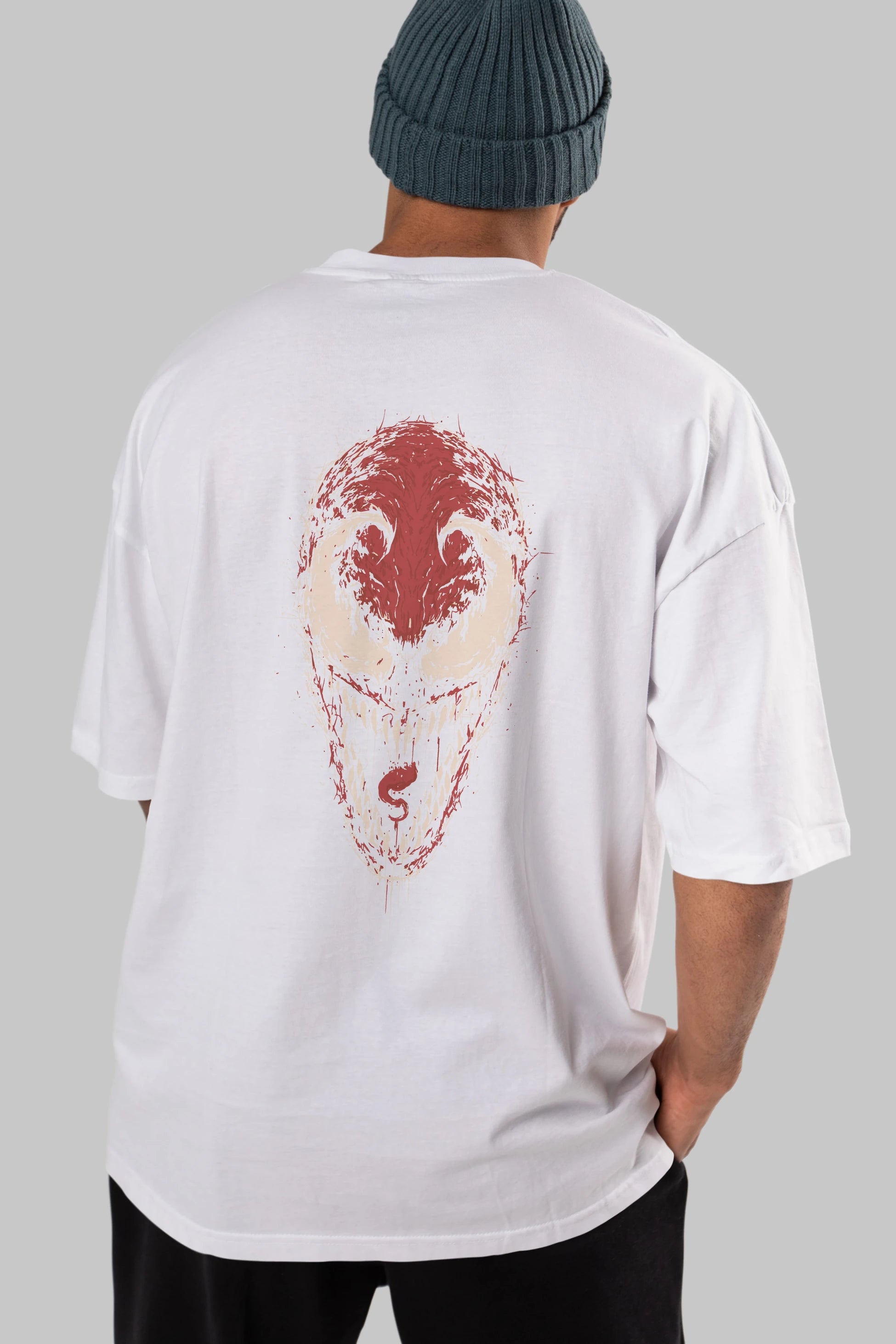 Venom (12) Arka Baskılı Oversize t-shirt Erkek Kadın Unisex %100 Pamuk Bisiklet Yaka tişort