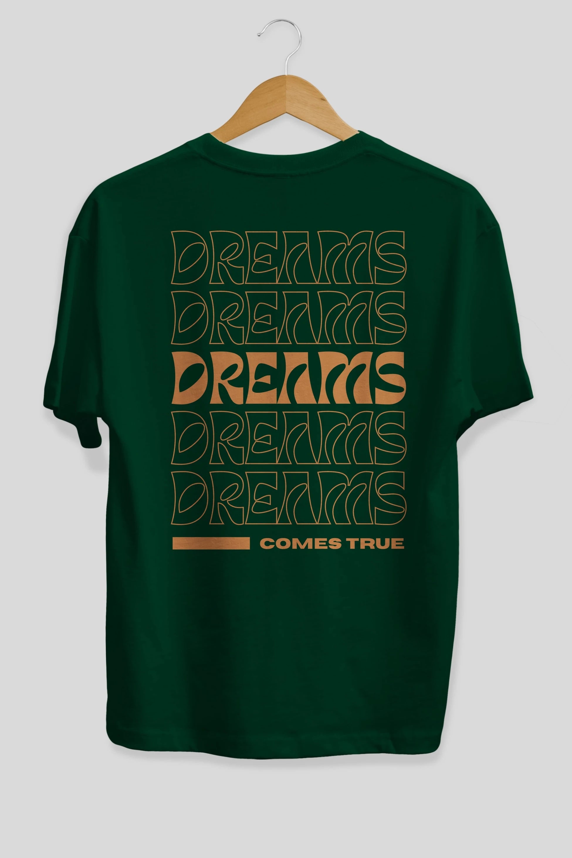 Dreams Yazılı Arka Baskılı Oversize t-shirt Erkek Kadın Unisex