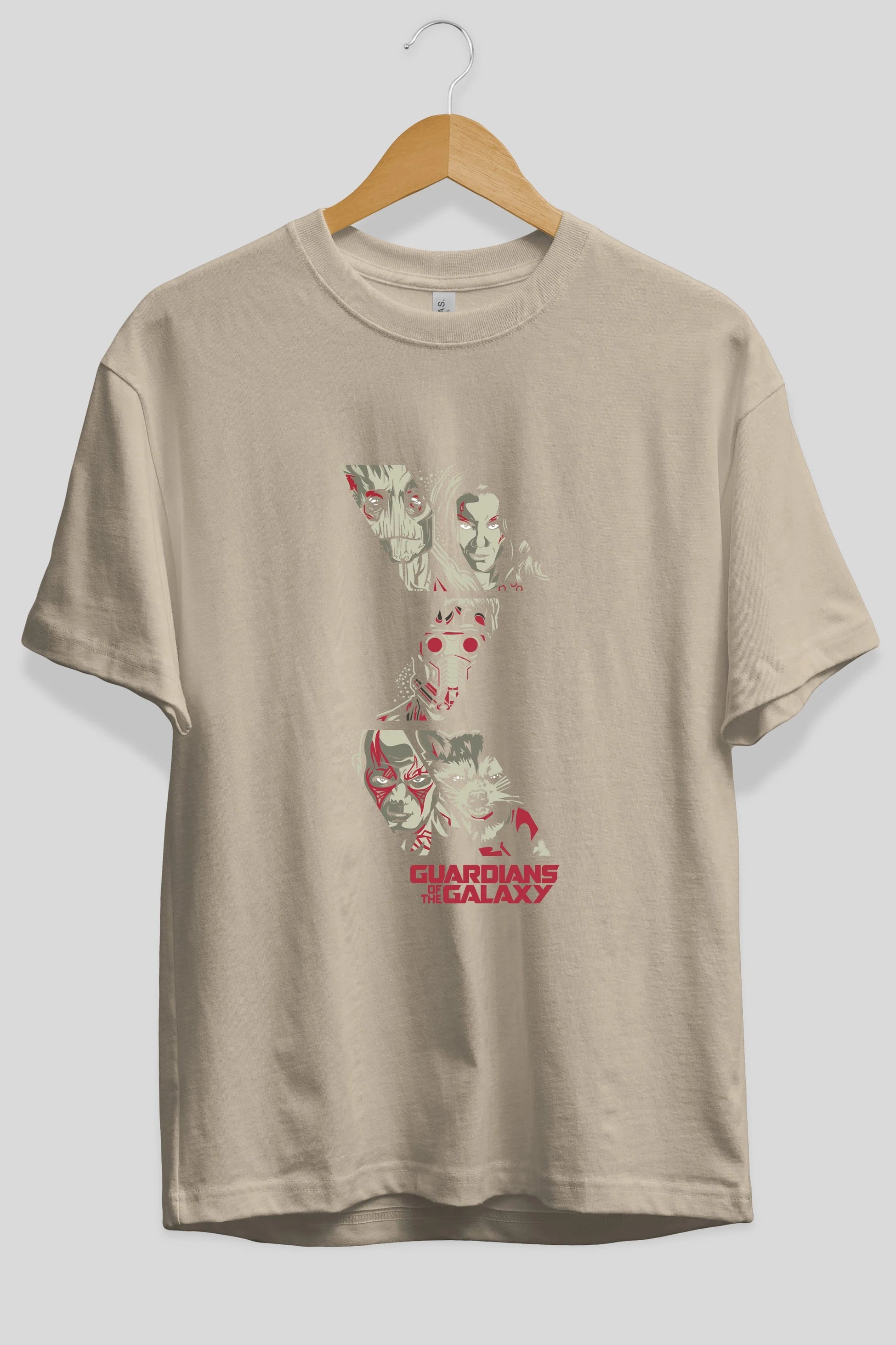 Guardians of The Galaxy (2) Ön Baskılı Oversize t-shirt Erkek Kadın Unisex %100 Pamuk Bisiklet Yaka tişort