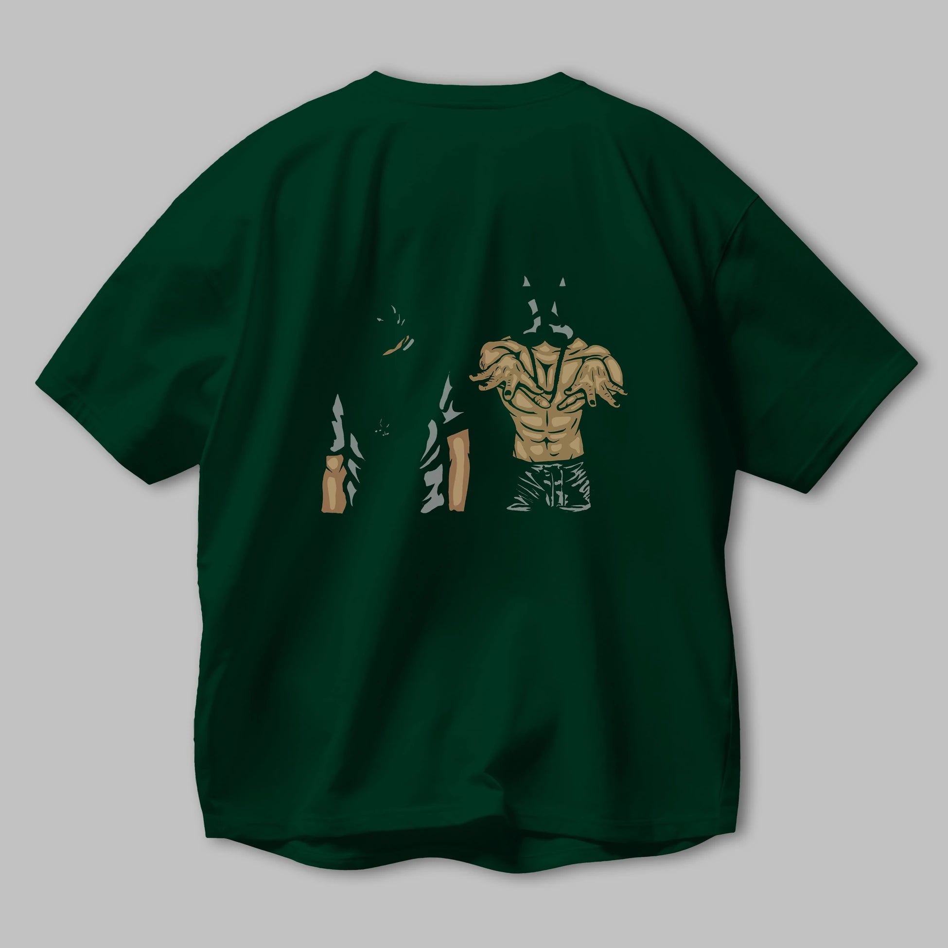 Darkonia Arka Baskılı Oversize t-shirt Erkek Kadın Unisex %100 Pamuk