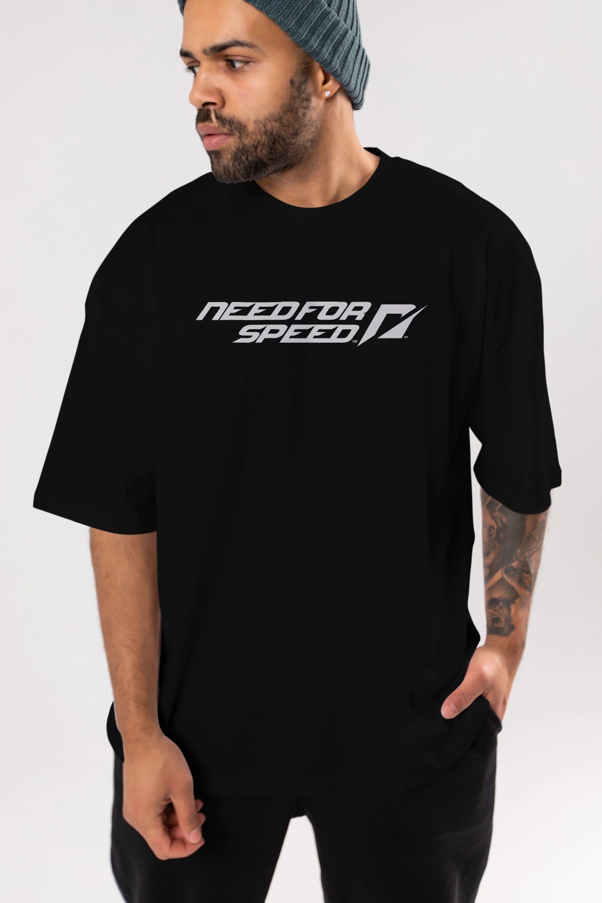 Need For Speed Ön Baskılı Oversize t-shirt %100 pamuk Erkek Kadın Unisex