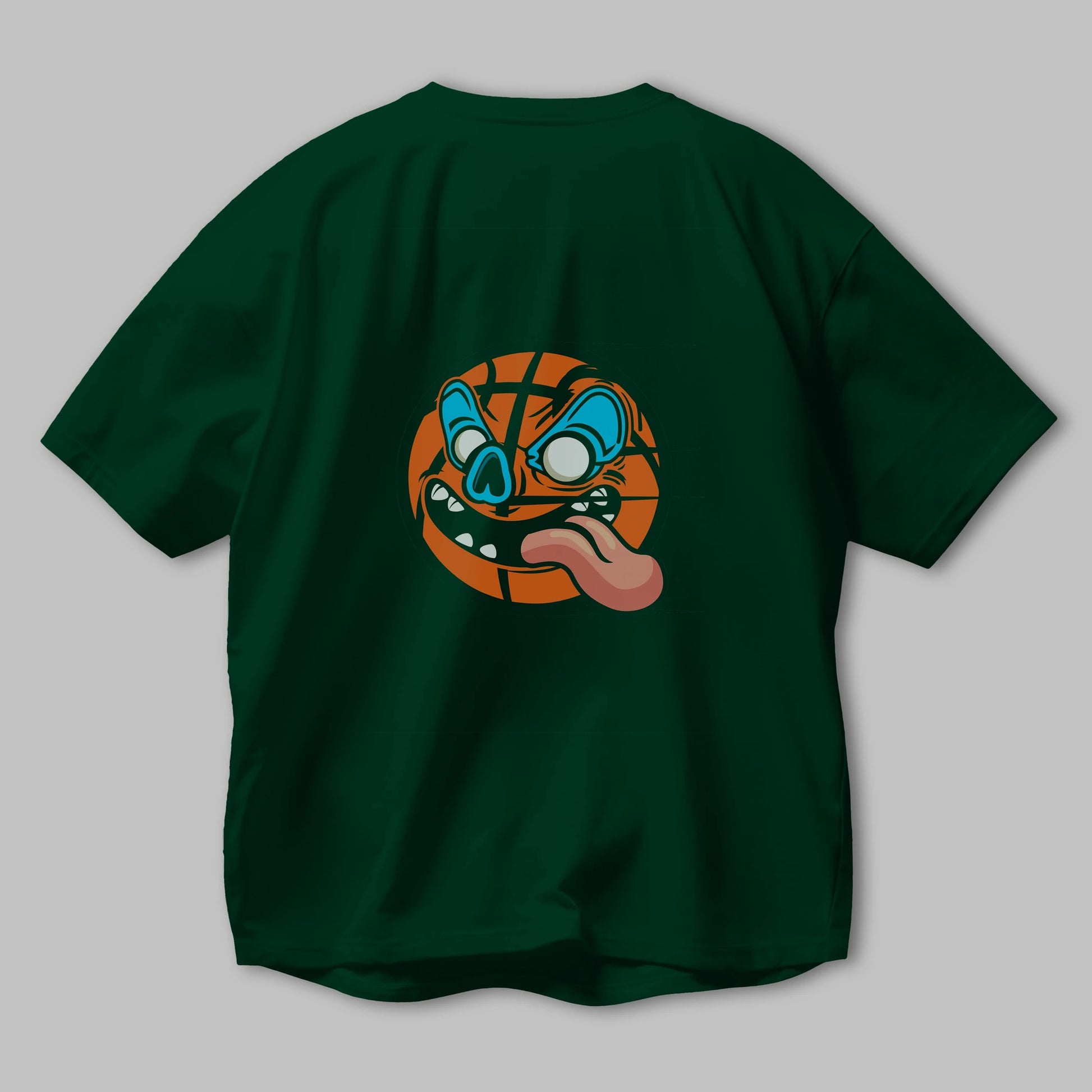 Basketball Arka Baskılı Oversize t-shirt Erkek Kadın Unisex %100 Pamuk tişort