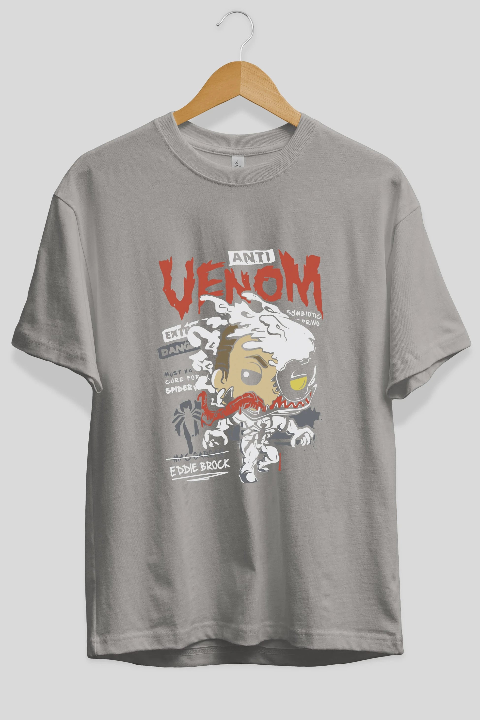 Venom (9) Ön Baskılı Oversize t-shirt Erkek Kadın Unisex %100 Pamuk Bisiklet Yaka tişort
