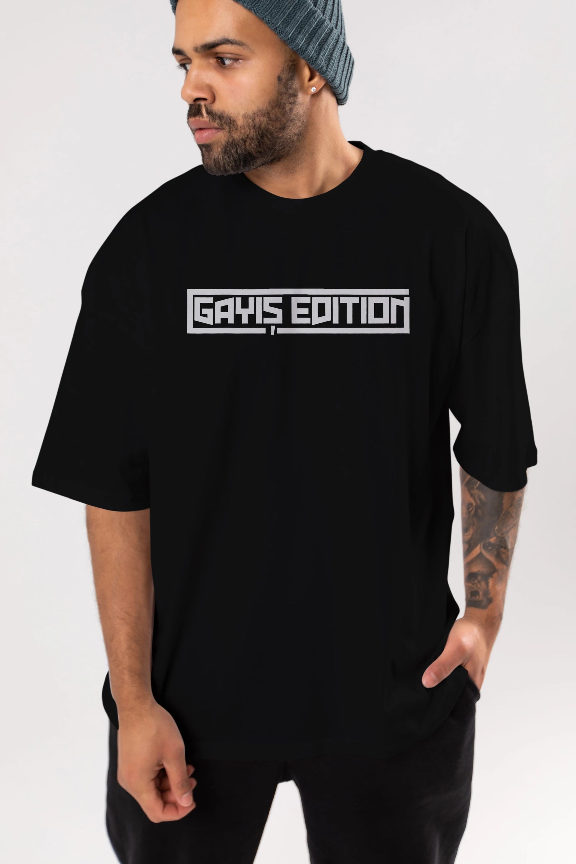 Gayış Edution Ön Baskılı Oversize t-shirt %100 pamuk Erkek Kadın Unisex