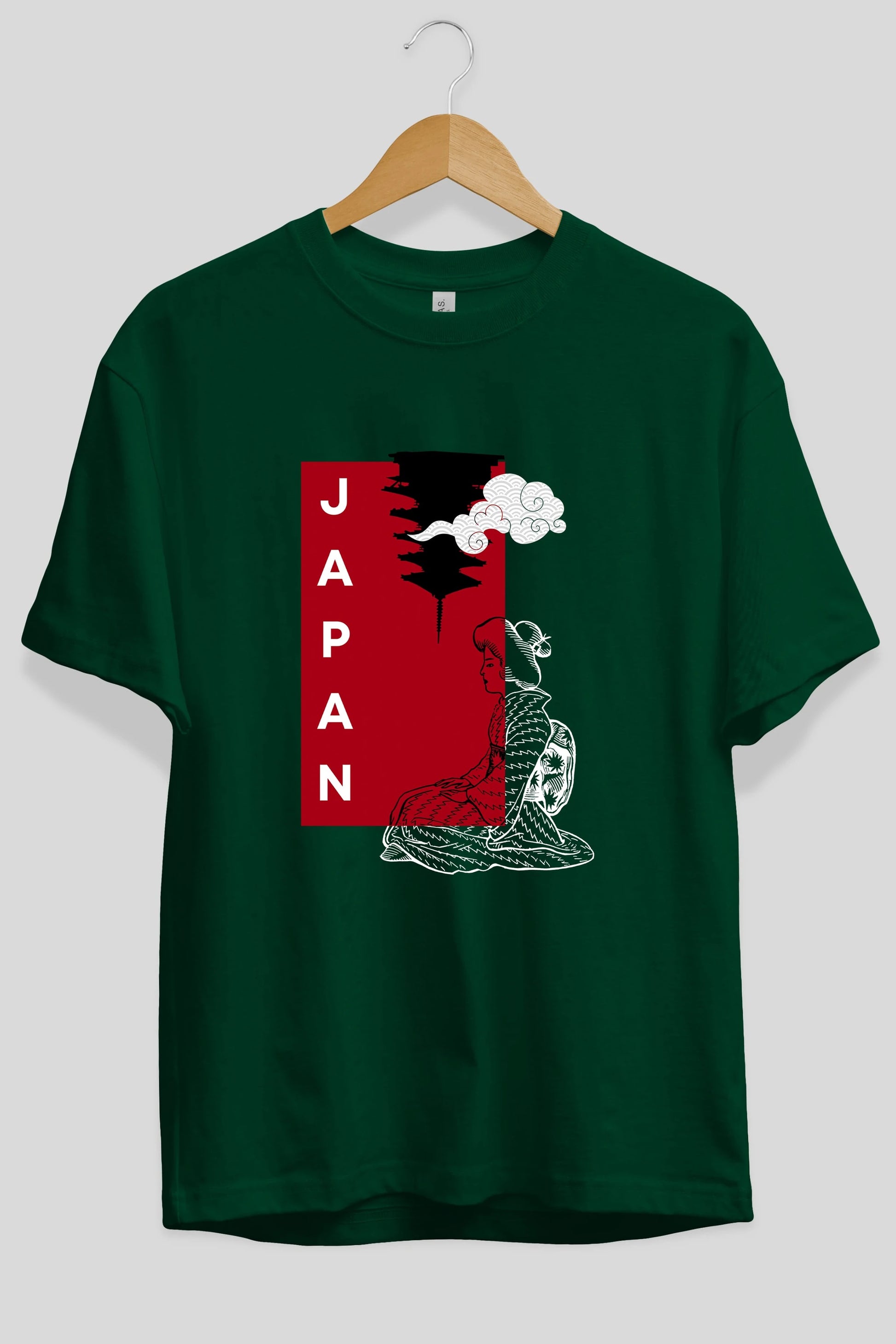 Japan Yazılı Streetwear Ön Baskılı Oversize t-shirt Erkek Kadın Unisex