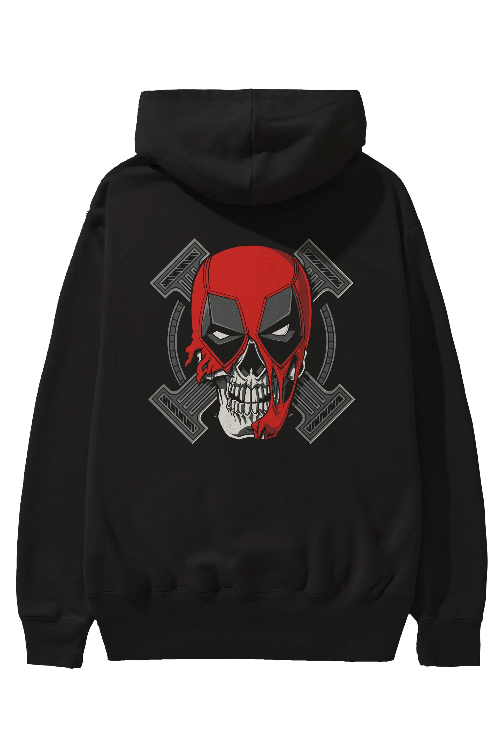 Deadpool (7) Arka Baskılı Hoodie Oversize Kapüşonlu Sweatshirt Erkek Kadın Unisex