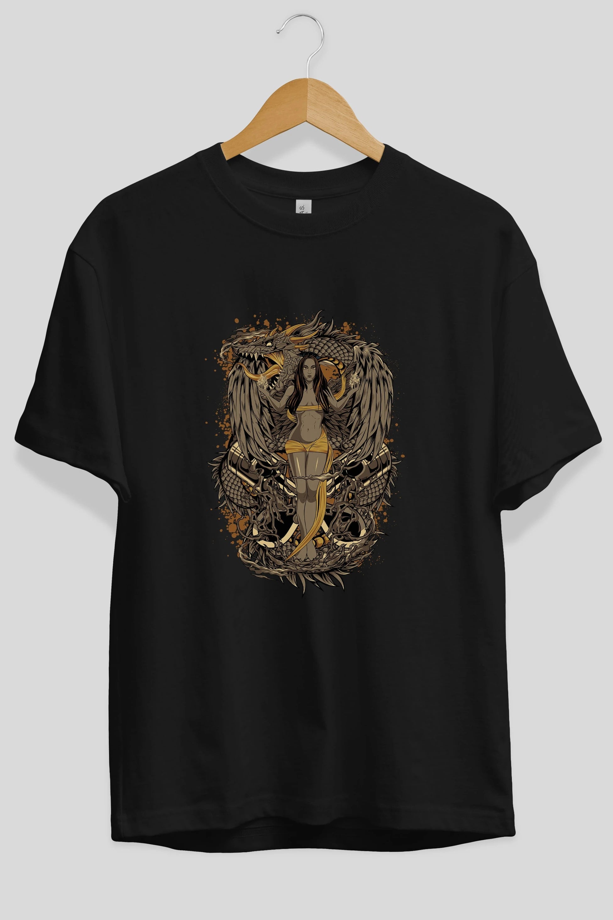 TRIBAL (3) Anime Ön Baskılı Oversize t-shirt %100 pamuk Erkek Kadın Unisex