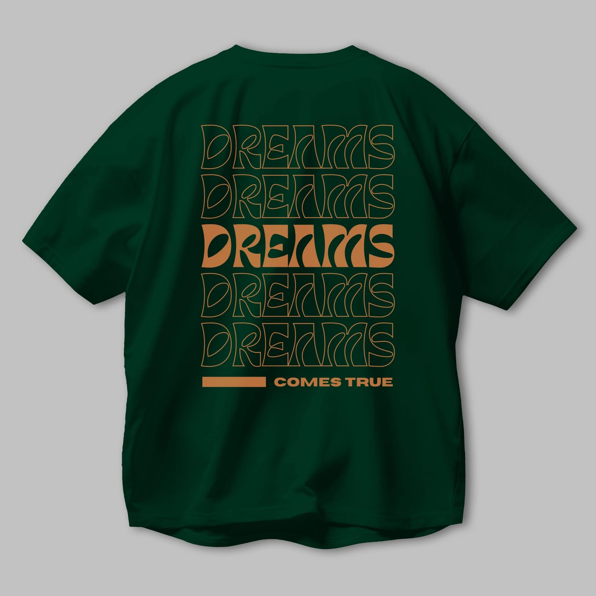 Dreams Yazılı Arka Baskılı Oversize t-shirt Erkek Kadın Unisex