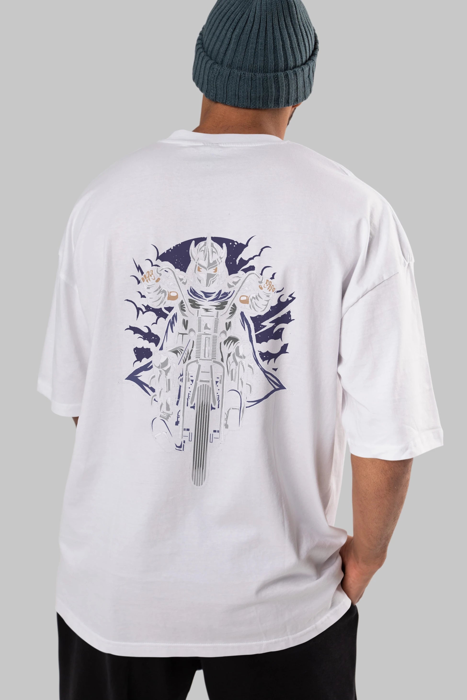 Shred Chopper Arka Baskılı Oversize t-shirt Erkek Kadın Unisex %100 Pamuk