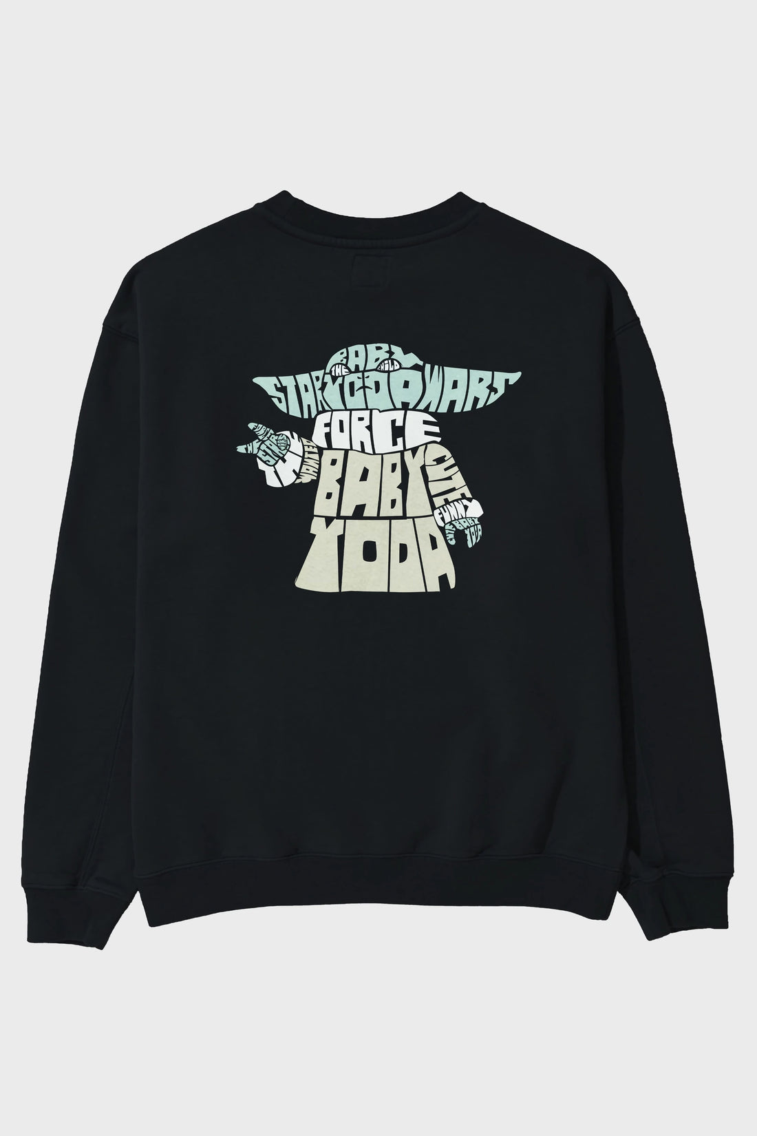 Baby Yoda Arka Baskılı Oversize Sweatshirt Erkek Kadın Unisex