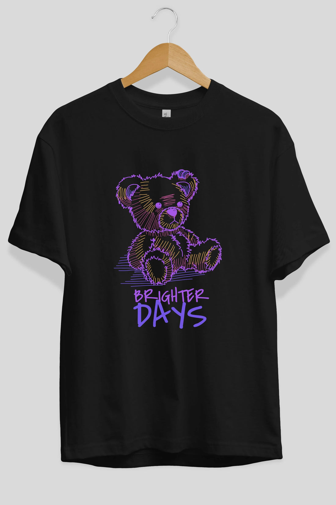 Brighter Days Ön Baskılı Oversize t-shirt Erkek Kadın Unisex