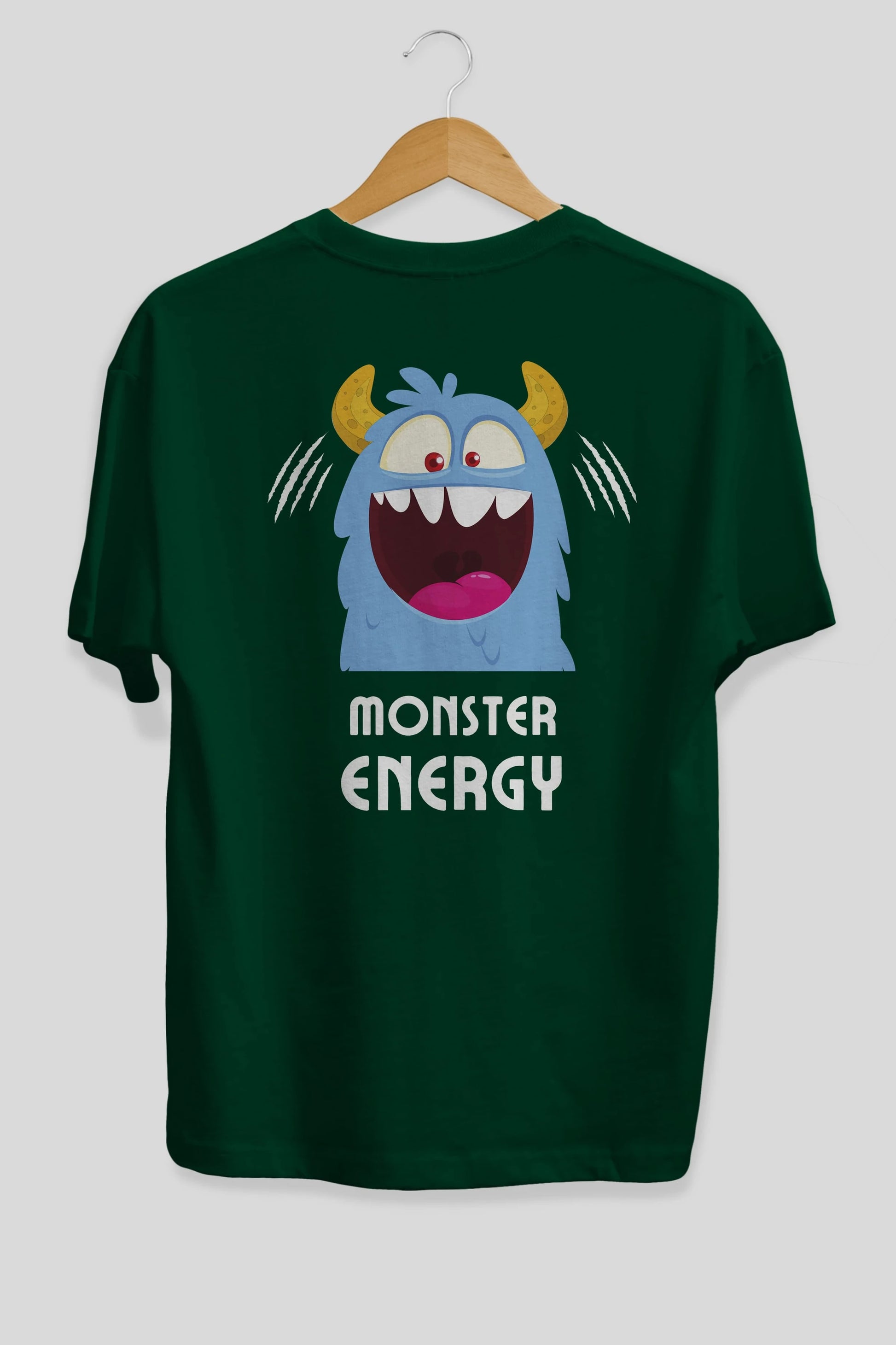 Monster Energy Arka Baskılı Oversize t-shirt Erkek Kadın Unisex