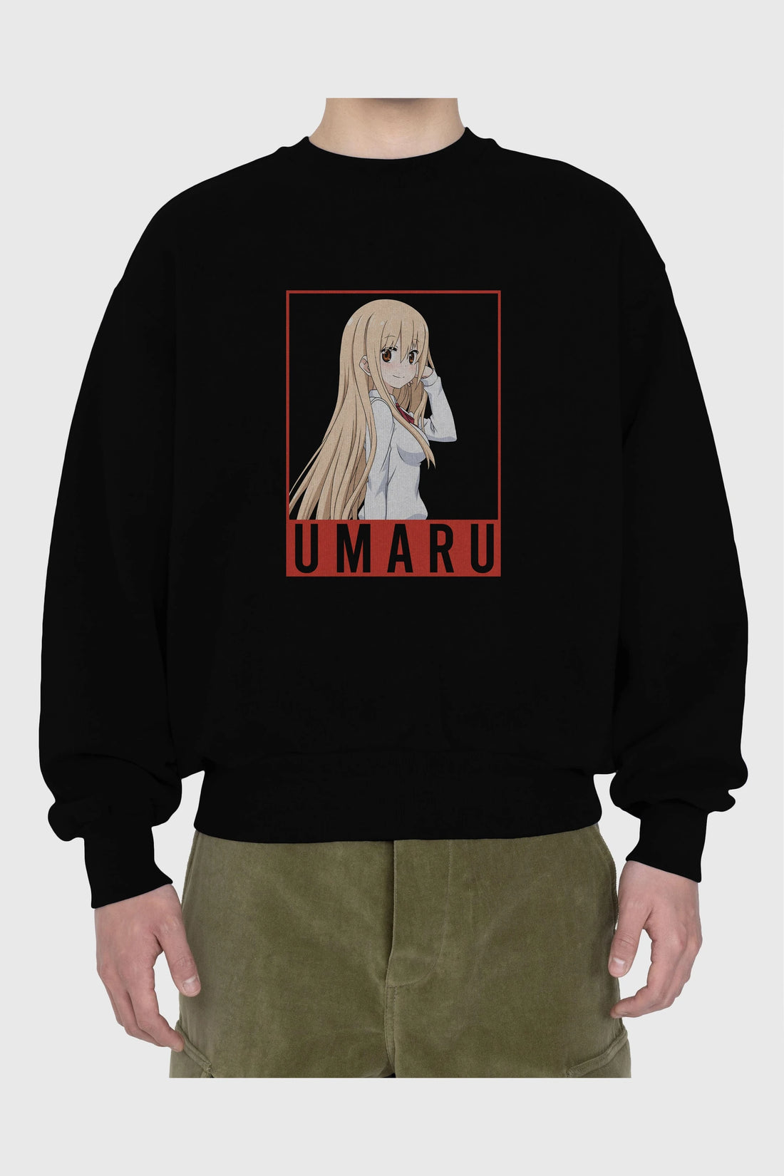 Umaru Doma 2 Anime Ön Baskılı Oversize Sweatshirt Erkek Kadın Unisex