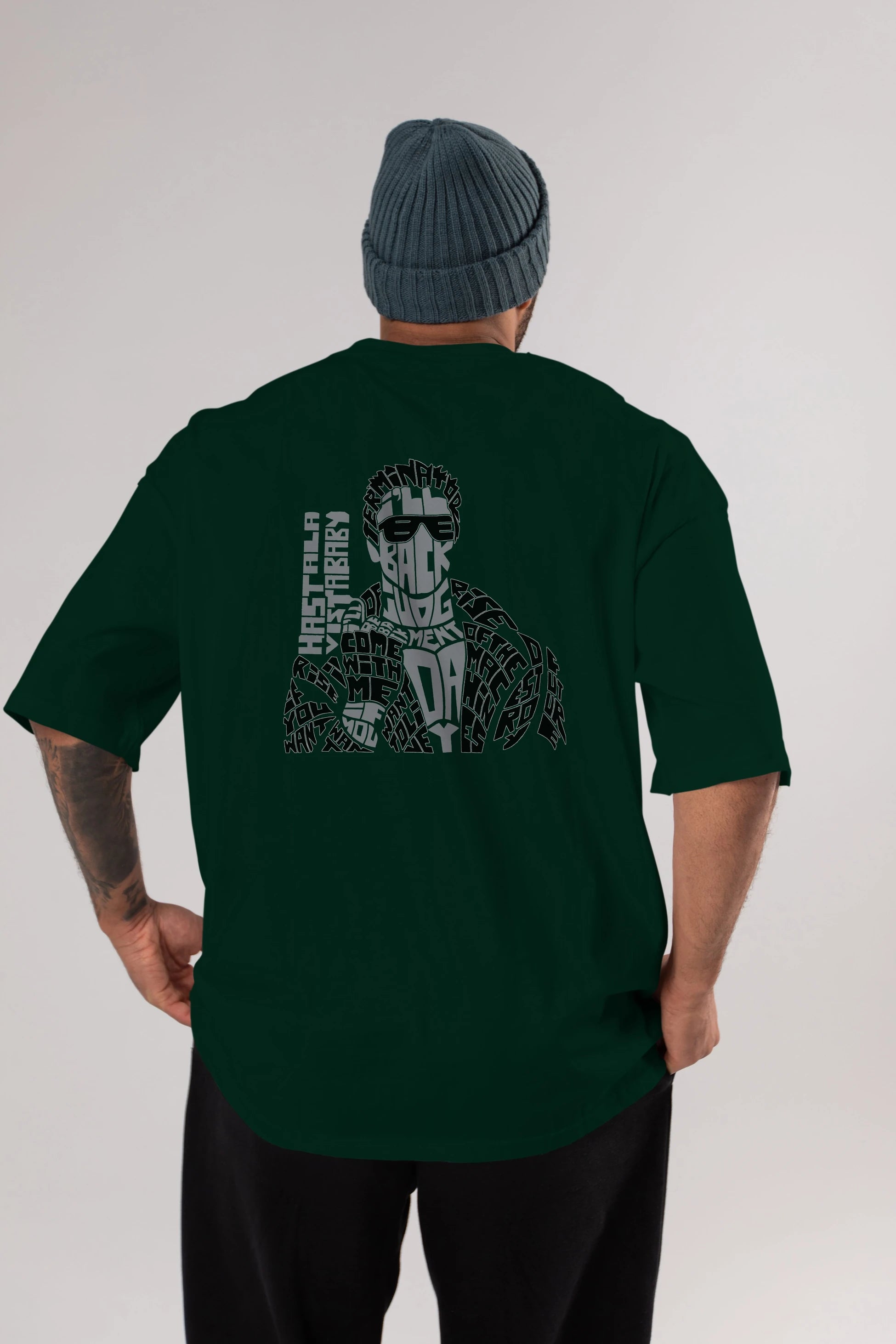 I_ll Be Back Arka Baskılı Oversize t-shirt %100 pamuk Erkek Kadın Unisex