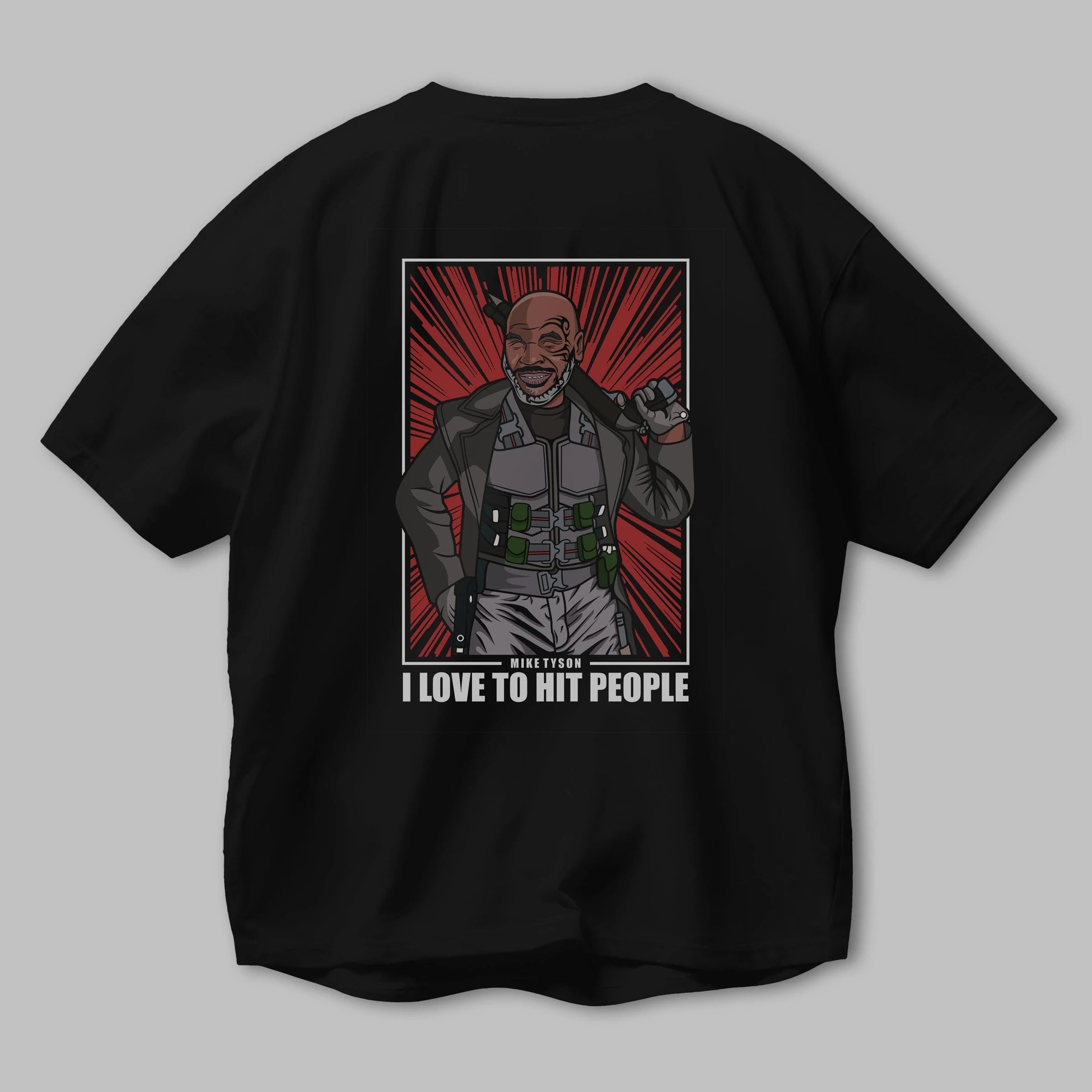 Blade Tyson Arka Baskılı Oversize t-shirt Erkek Kadın Unisex %100 Pamuk tişort
