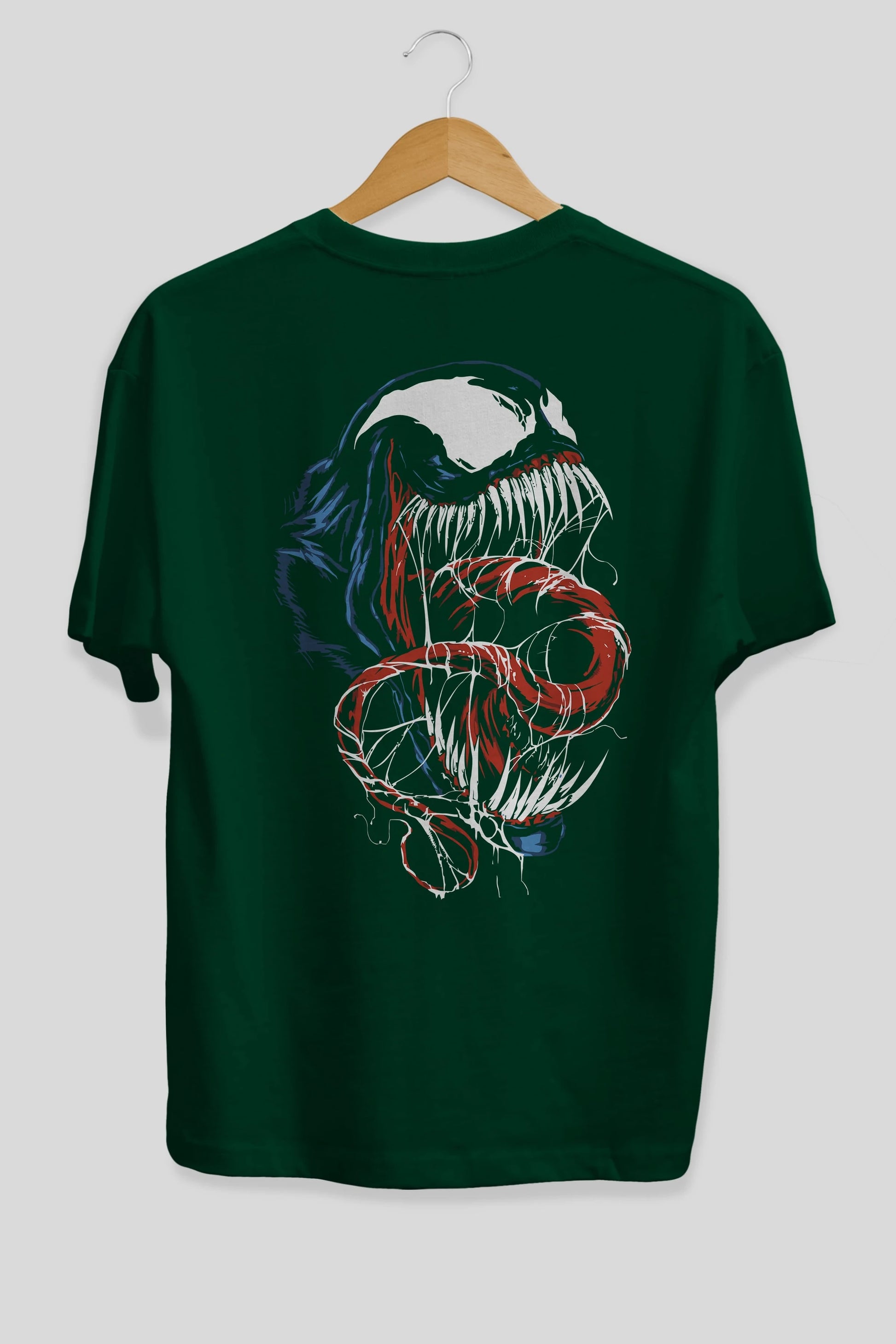 Venom (10) Arka Baskılı Oversize t-shirt Erkek Kadın Unisex %100 Pamuk Bisiklet Yaka tişort