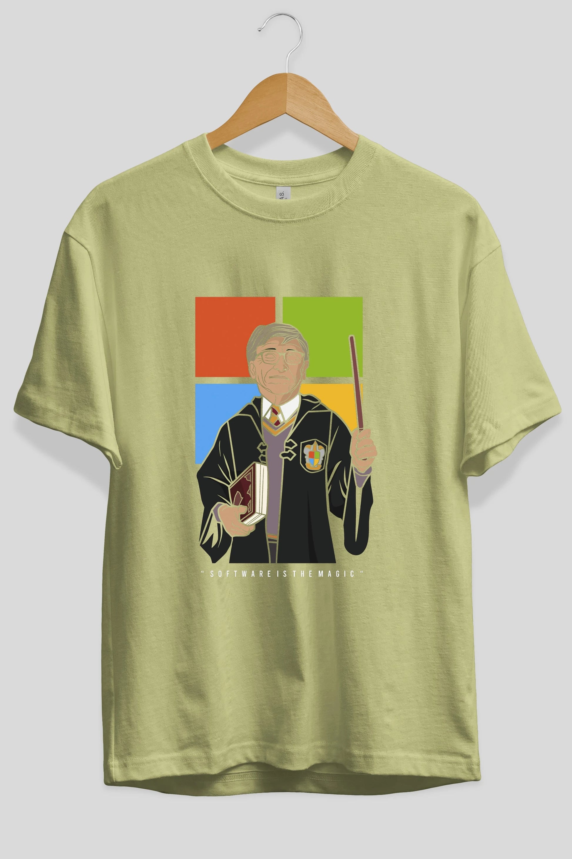 Harry Potter Gates Ön Baskılı Oversize t-shirt Erkek Kadın Unisex %100 Pamuk tişort