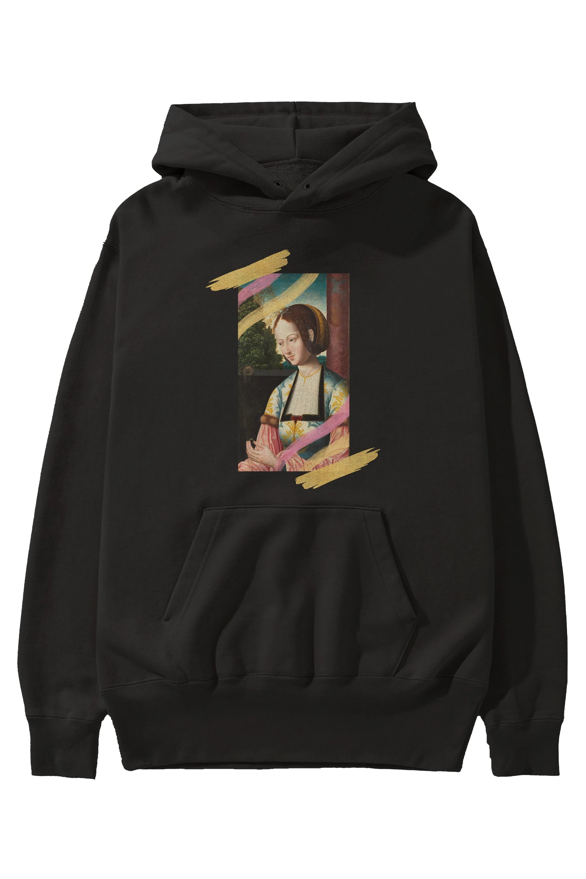 Woman Portrait Ön Baskılı Oversize Hoodie Kapüşonlu Sweatshirt Erkek Kadın Unisex