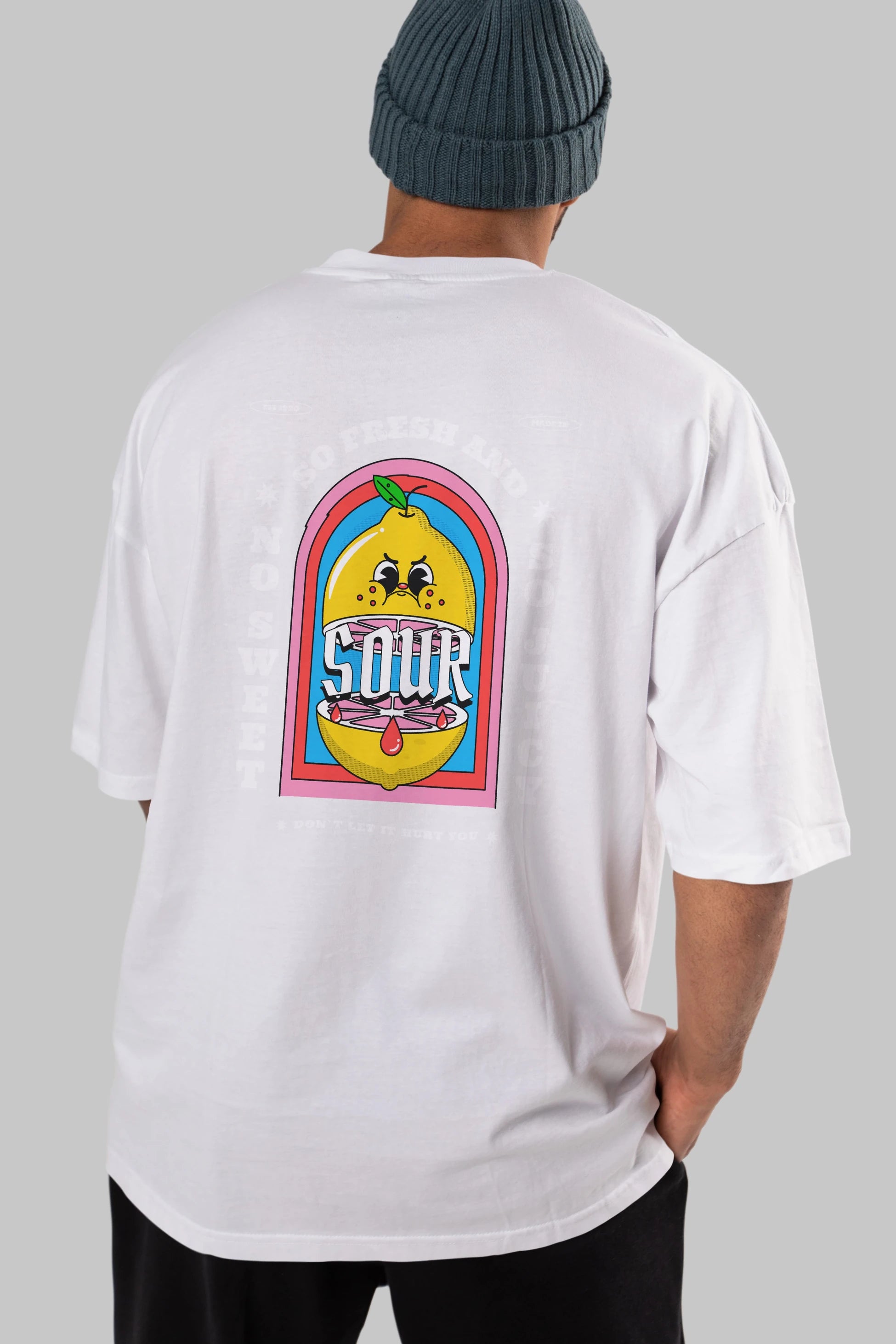 So Fresh And Sour Arka Baskılı Oversize t-shirt Erkek Kadın Unisex