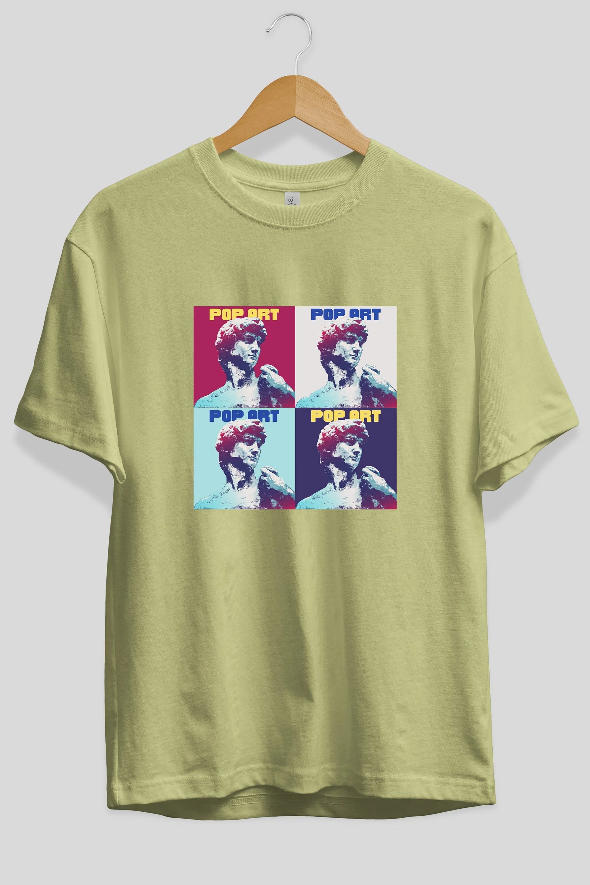 Creative Pop Art Ön Baskılı Oversize t-shirt Erkek Kadın Unisex