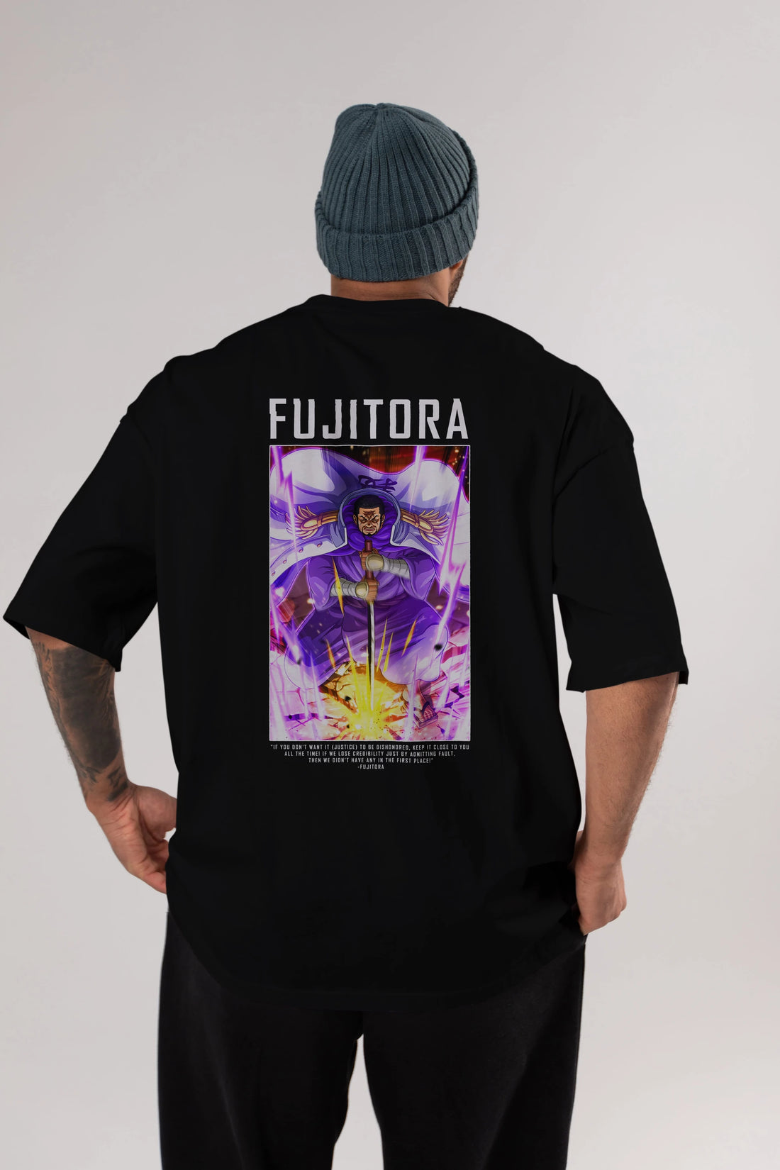 Issho Anime Arka Baskılı Oversize t-shirt Erkek Kadın Unisex %100 pamuk tişort