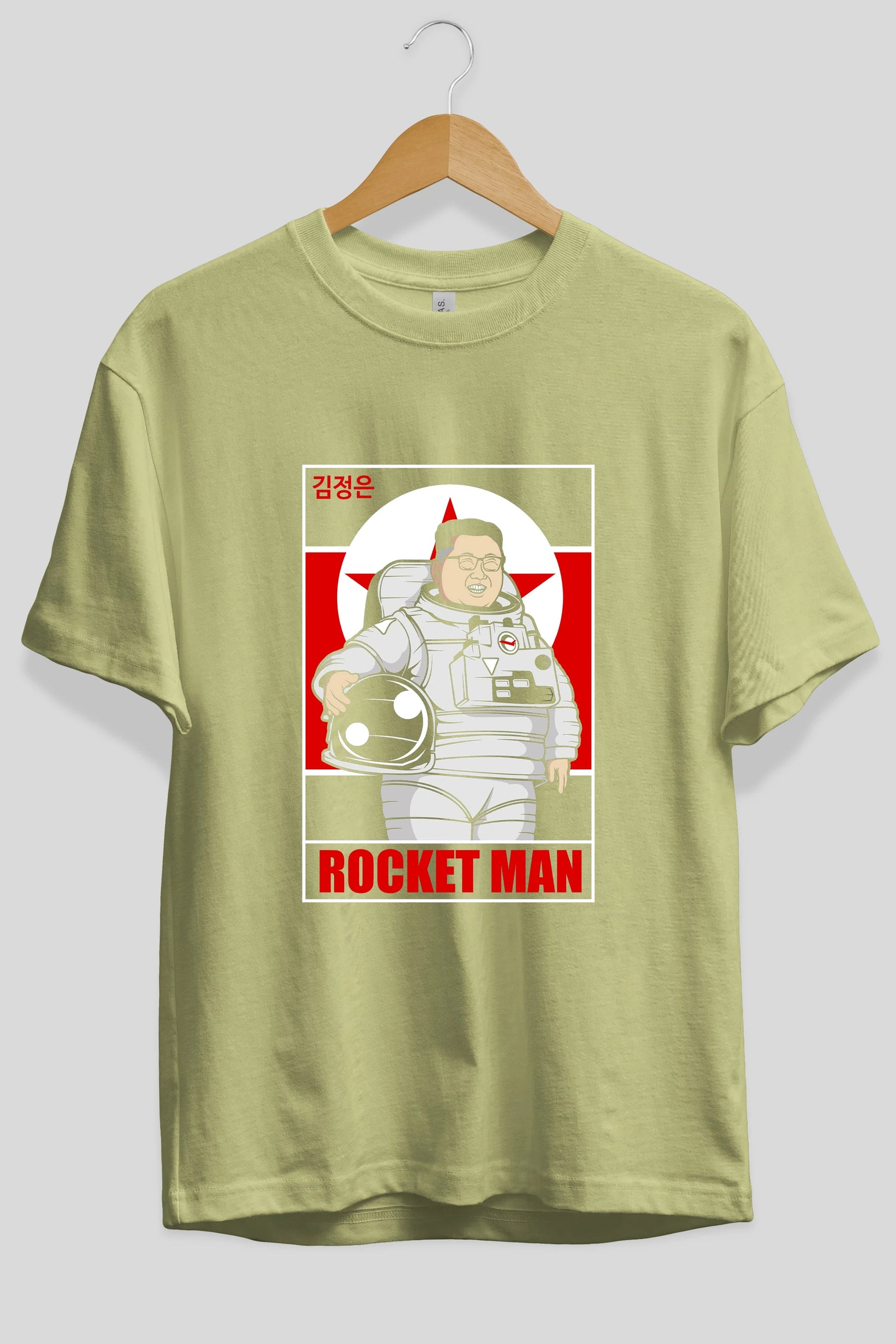Astronot Kim Ön Baskılı Oversize t-shirt Erkek Kadın Unisex %100 Pamuk tişort