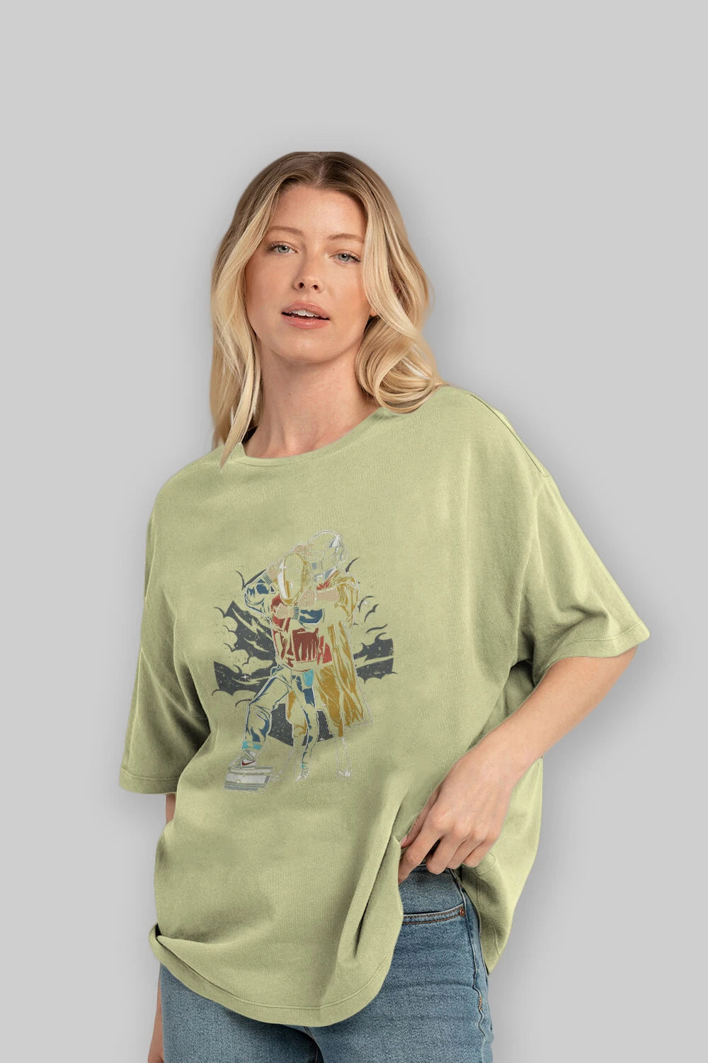 Back To The Beat Ön Baskılı Oversize t-shirt Erkek Kadın Unisex %100 Pamuk tişort