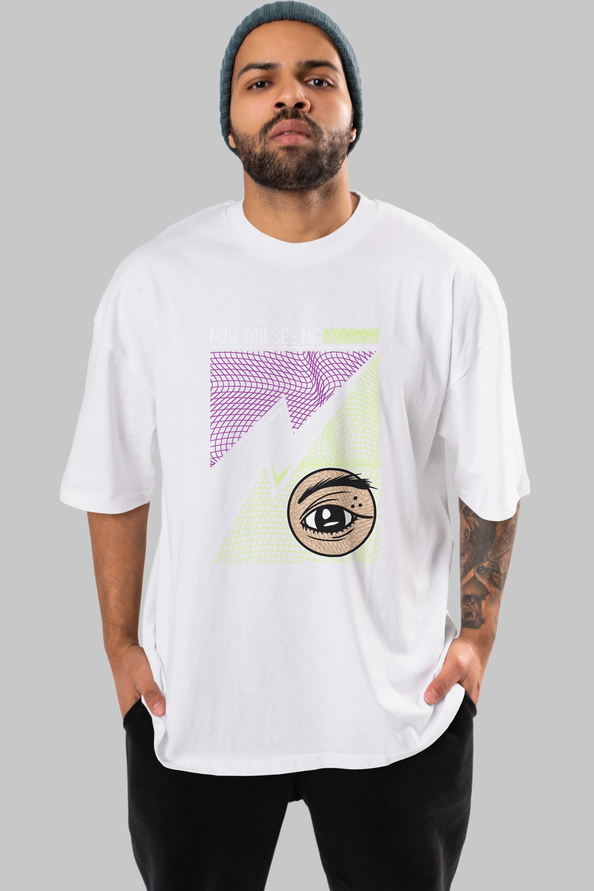 Now You See Me Ön Baskılı Oversize t-shirt Erkek Kadın Unisex
