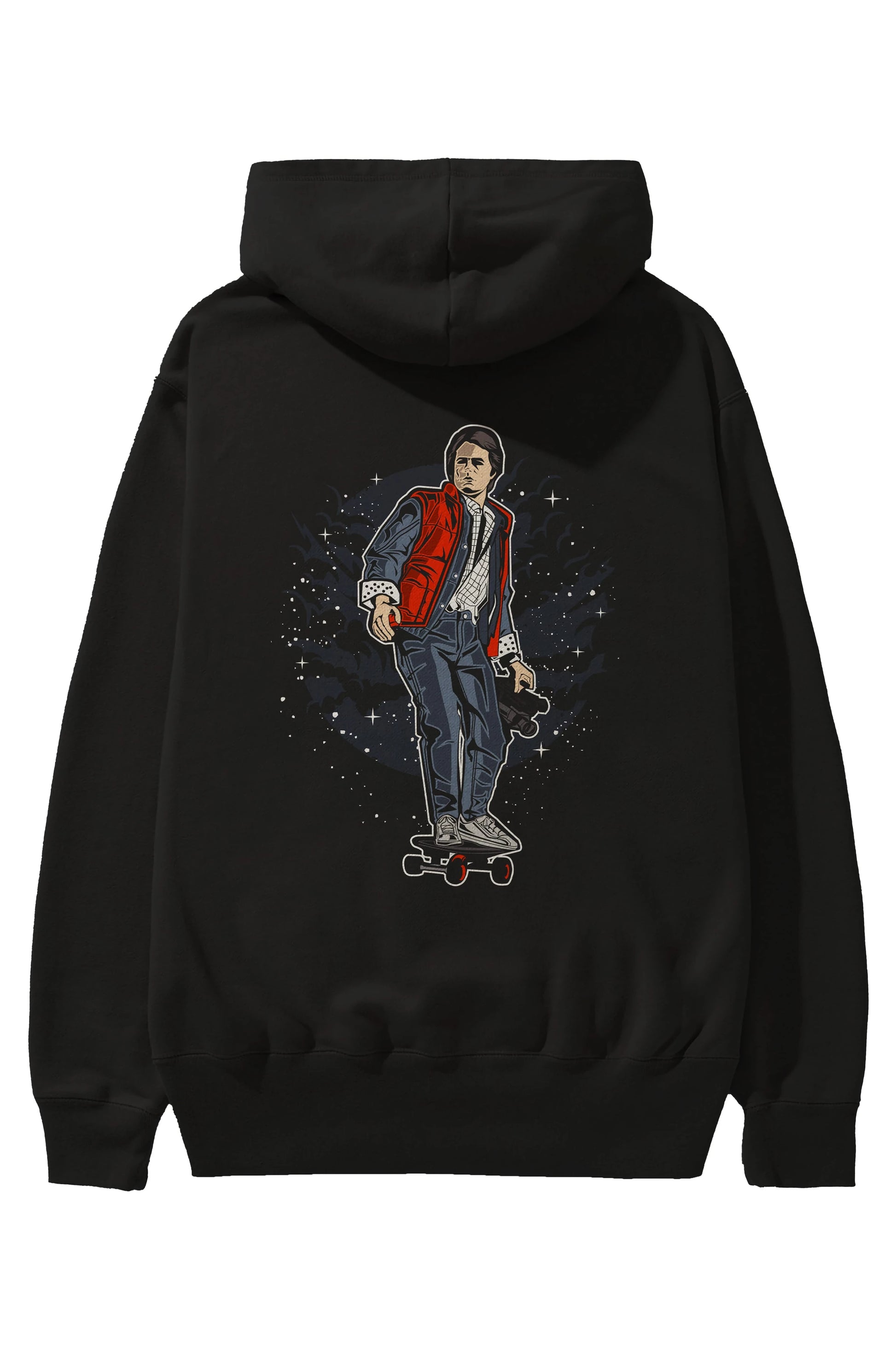 MARTY Arka Baskılı Hoodie Oversize Kapüşonlu Sweatshirt Erkek Kadın Unisex